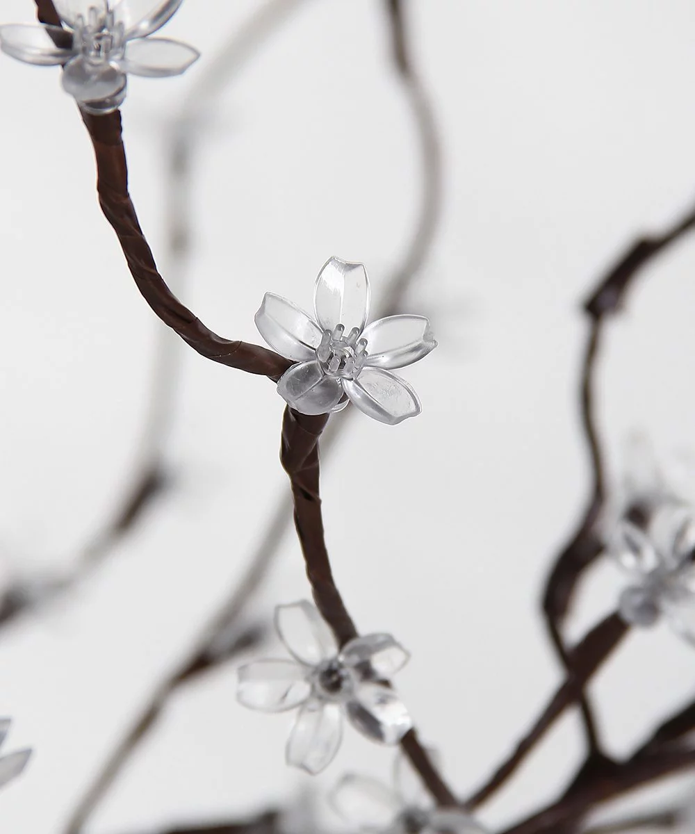 LIGHTSHARE 5FT LED Star Light Tree, Warm Light, Brown