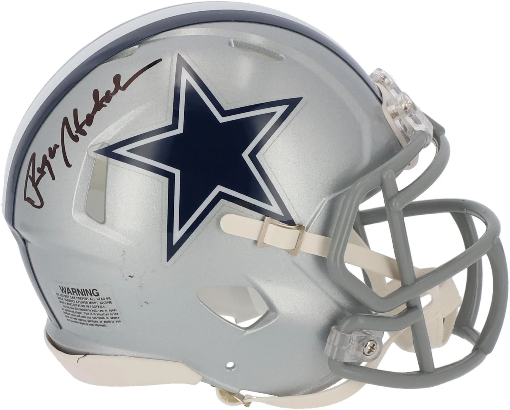Roger Staubach Dallas Cowboys Autographed Riddell Speed Mini Helmet - Fanatics Authentic Certified