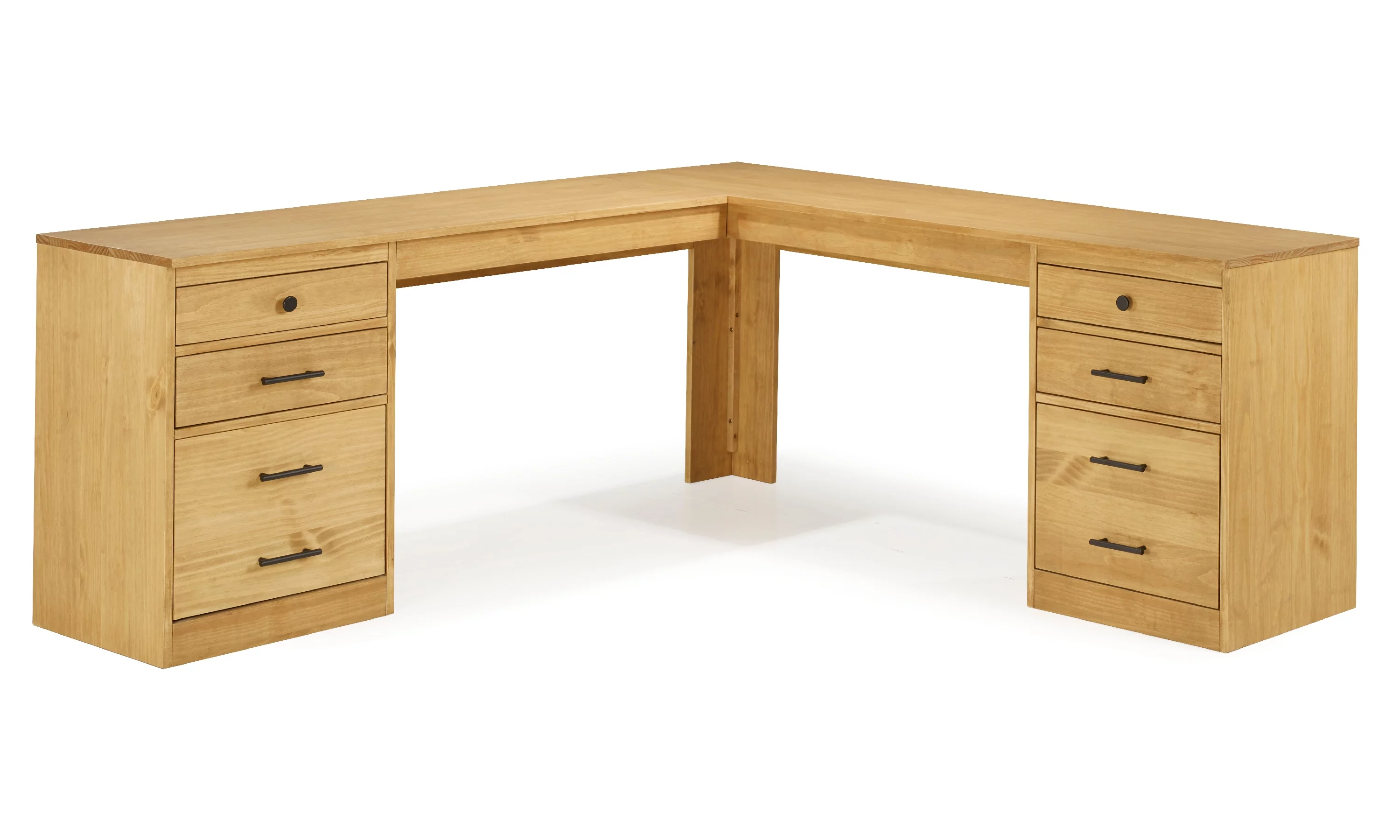 Linon Vikki L-Shaped Desk, 70.88