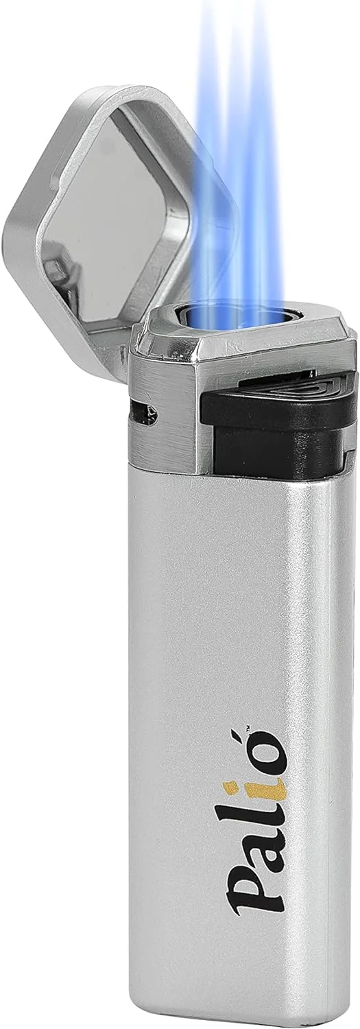 Palio Triple Torch Lighter, Silver