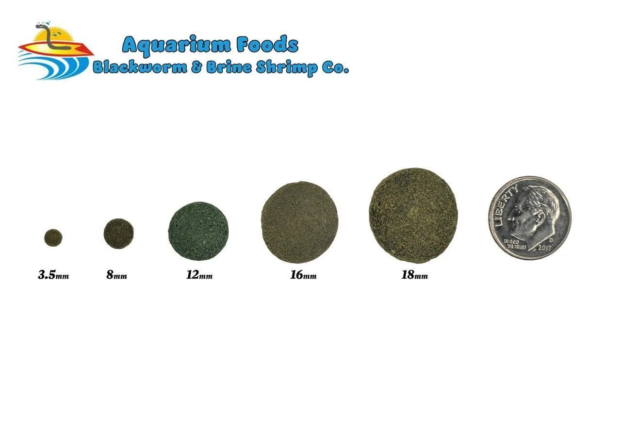 4-Type Wafer Mix of Spirulina, Ultra-Worm, Ultra-Shrimp, Ultra-Color Enhancing...10-lb