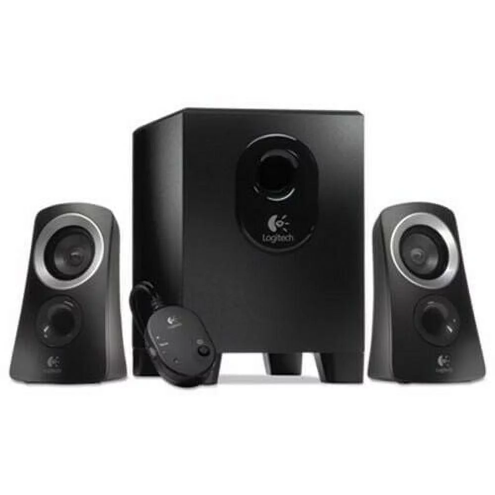 Logitech Z313 2.1 Speaker System - 25 W RMS - Black 48 Hz to 20 kHz