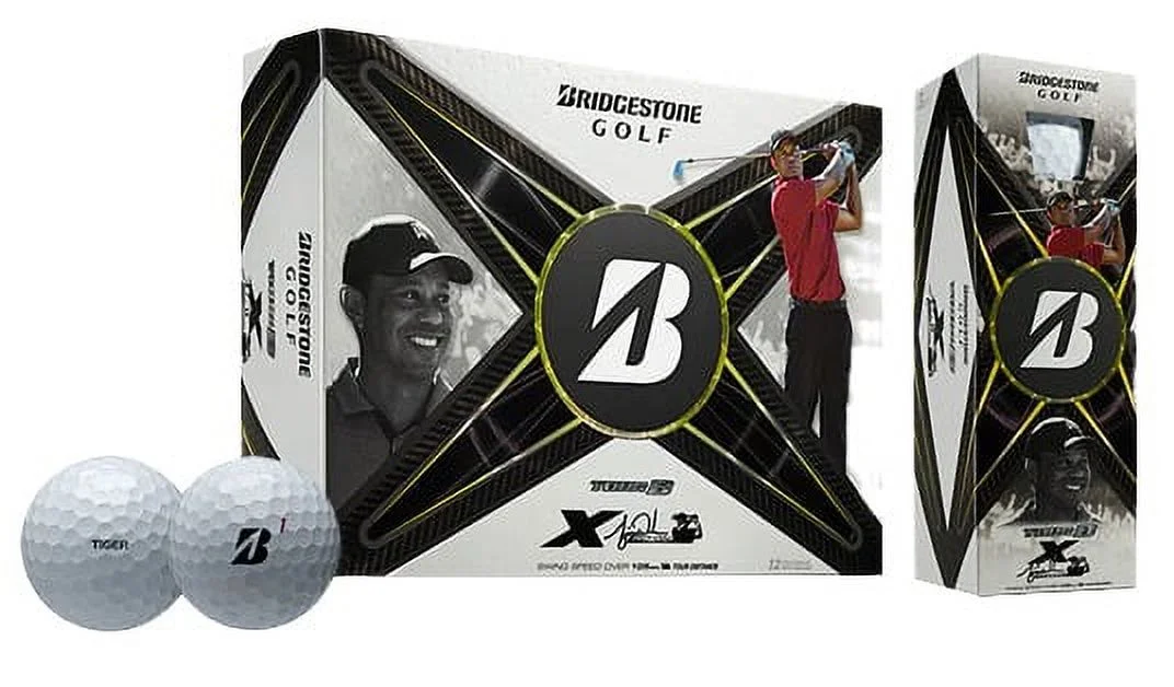 Bridgestone Tour B-X Tiger Woods Edition Golf Balls (White,12pk) 1 Dozen  2024 NEW