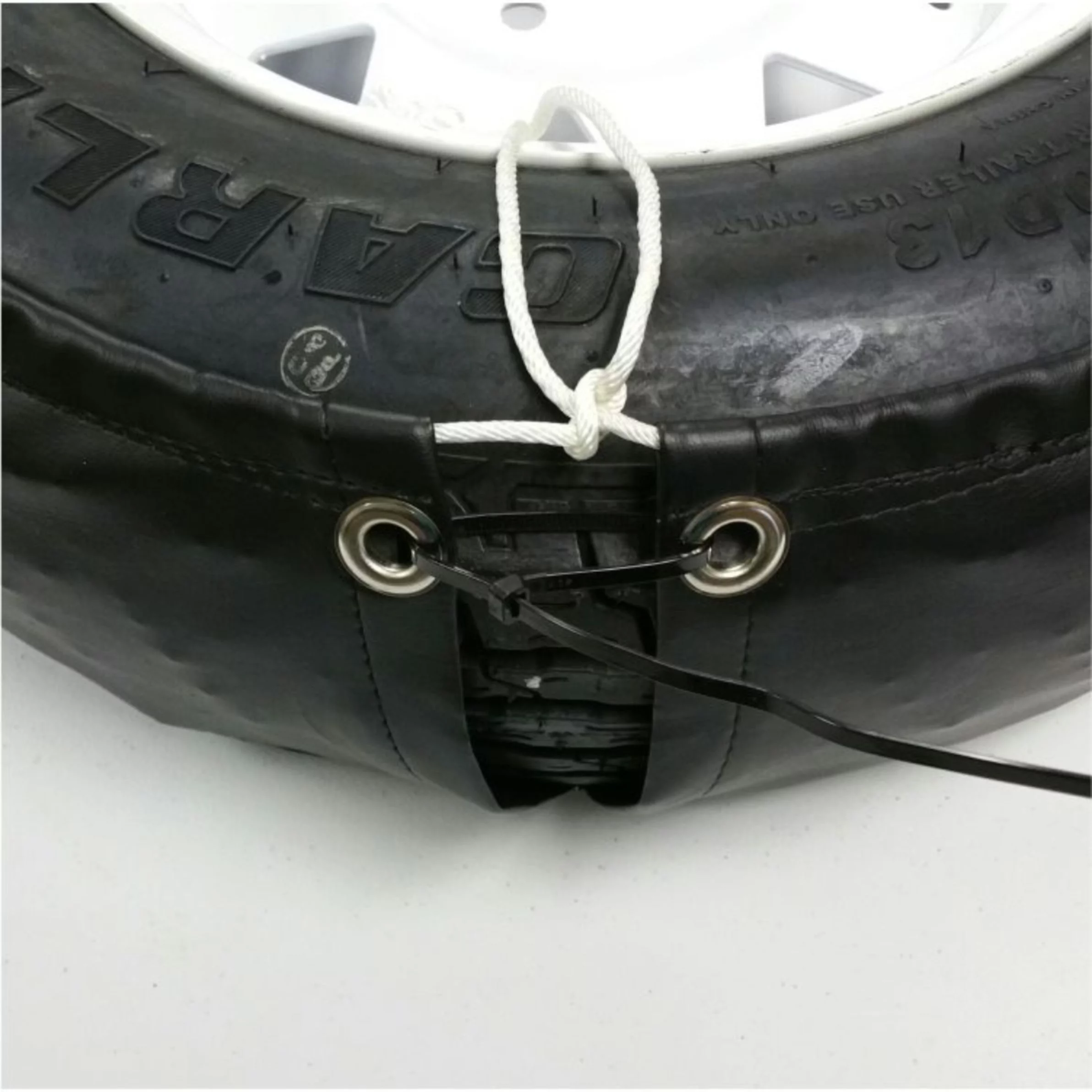 Tire Cover Central US Mail Black Vinyl (Select Size/Camera in Menu)245/75r17