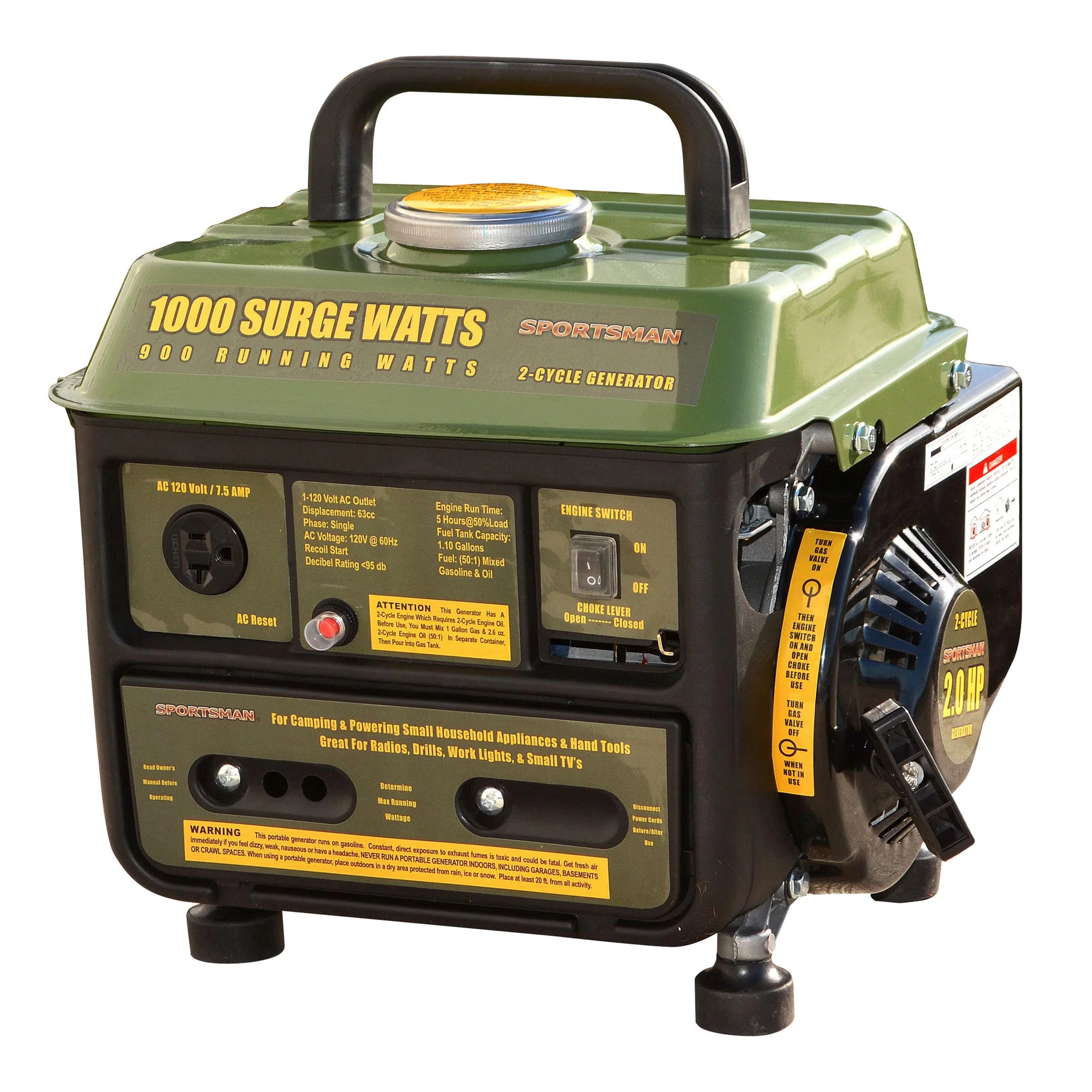 Sportsman  1000 Surge Watt Portable Generator - Not CARB Compliant - 1000 W