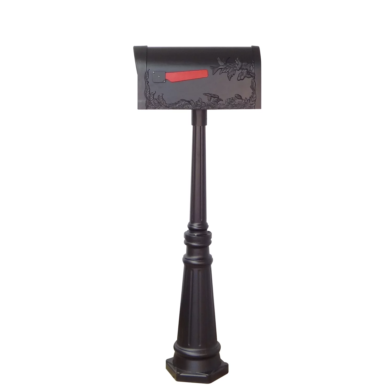 Special Lite Products Hummingbird Curbside Mailbox with Locking Insert and Tacoma Mailbox Post