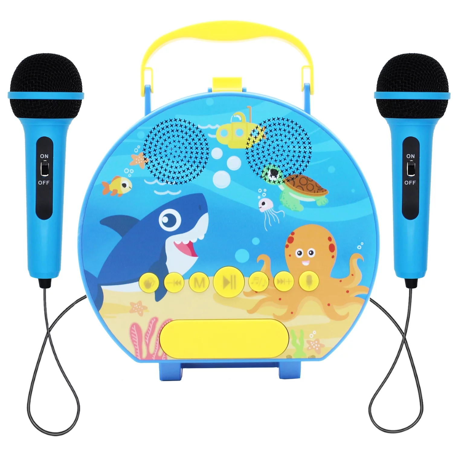 Kids Karaoke Machine for Girls Boys with 2 Microphones Toddler Singing Toys Children Karaoke Singing Machine Recording Voice Changing Speaker for Party Christmas Birthday Gift