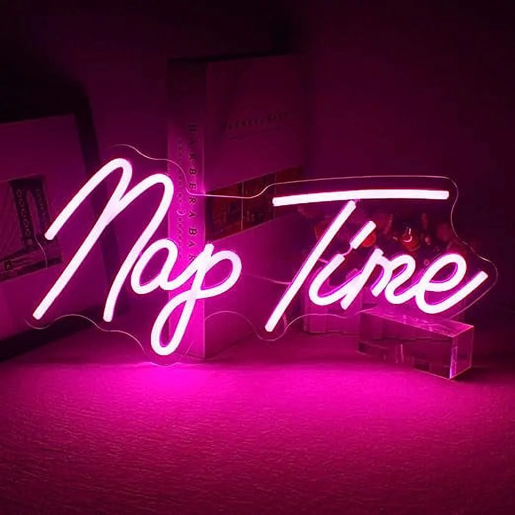 Wanxing Nap Time LED Neon Light Signs USB Power for Bedroom Home Lounge Party Decoration