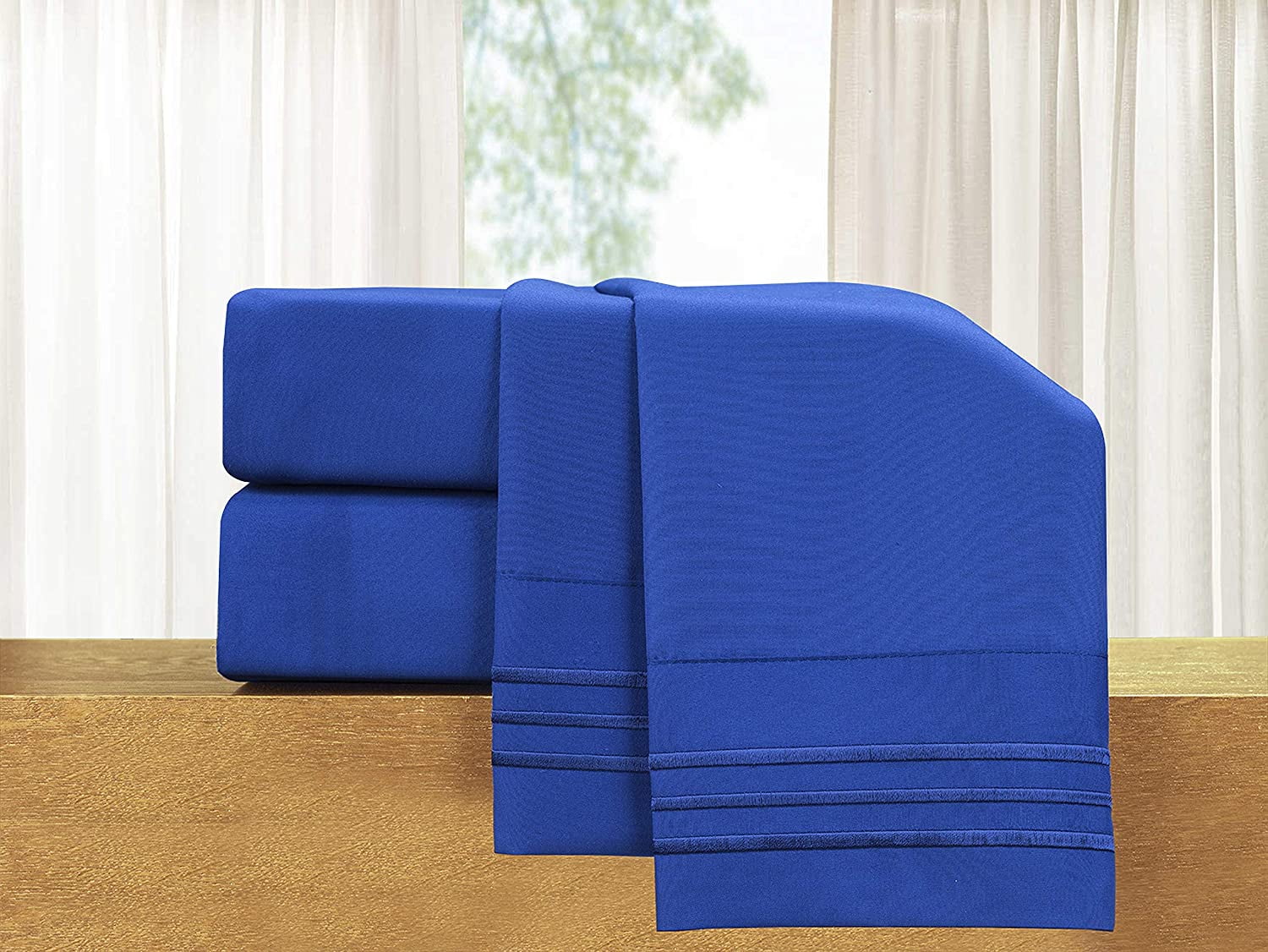 Clearance Super Soft 1500 Series Deep Pocket Sheet Set - Twin/Twin XL Royal Blue