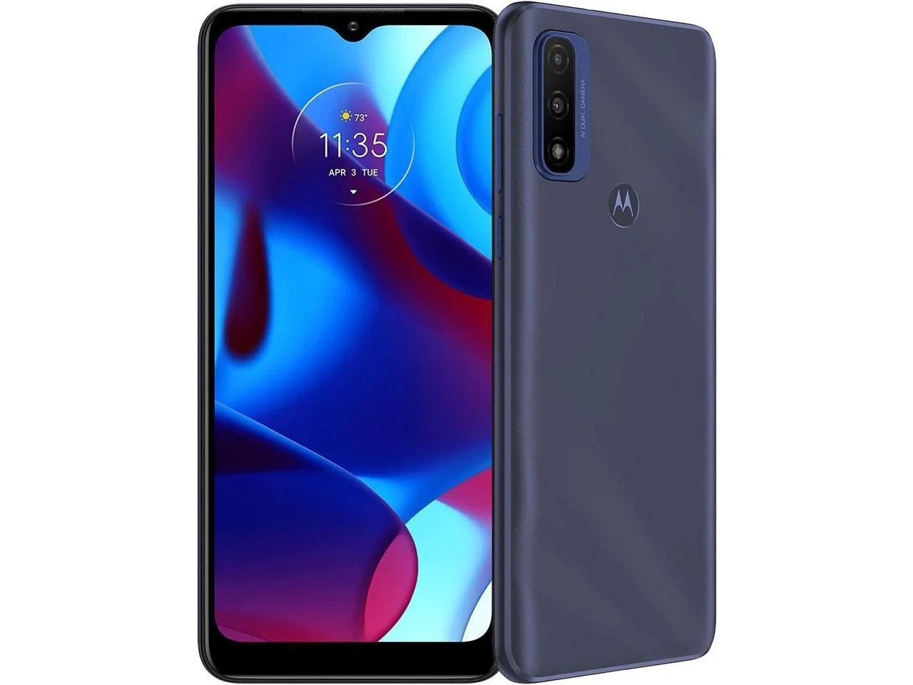 Gently Used Motorola Moto G Pure | 2021 | 2-Day battery | Unlocked | Made for US by Motorola | 3/32GB | 13MP Camera | Deep Indigo Cell Phone Smartphone