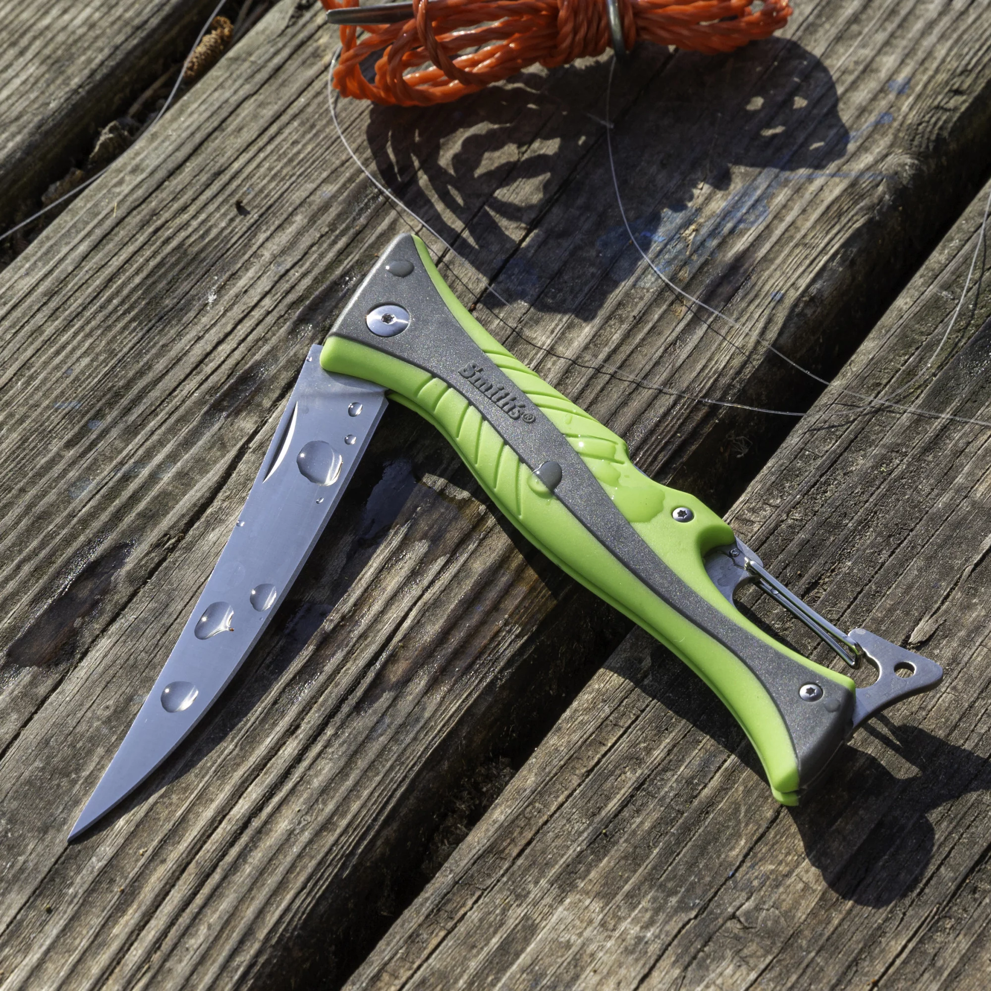 SMITH'S REGALRIVER 51383 4 IN FOLDING FLEX FILLET KNIFE GREEN