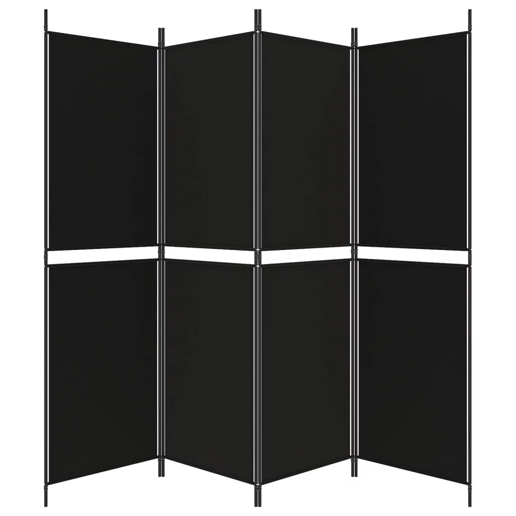 Anself 4-Panel Room Divider Black 78.7