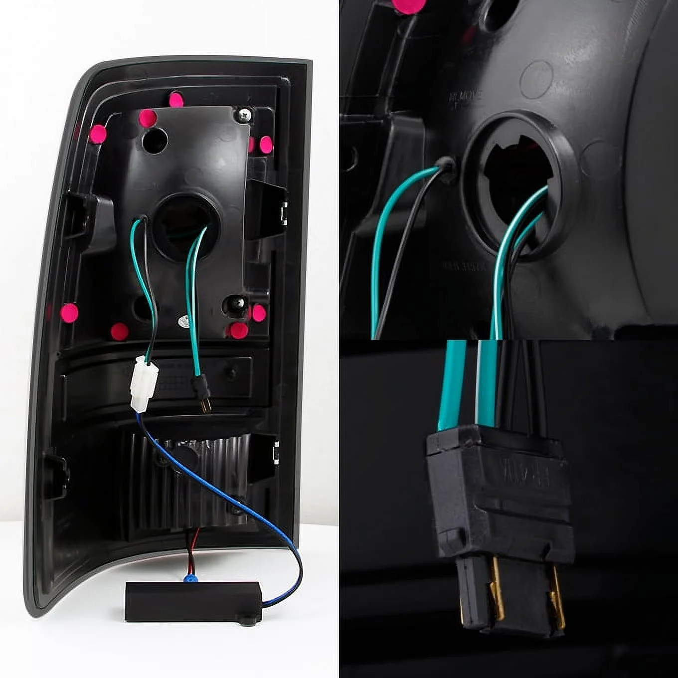 AKKON - For 2009-2018 DODGE RAM 1500 | 20 2500 | 3500 Black Smoked LED Tail Lights Brake Lamps Left + Right Replacement Pair