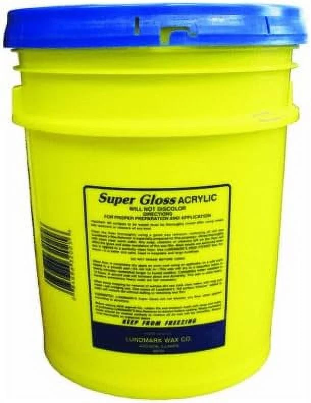Lundmark Super Gloss Acrylic, Heavy-Duty Hard Floor Wax, 5-Gallon, 3202G05