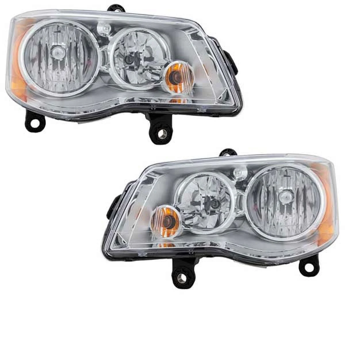 CAPA For 08-16 Town Country & 11-20 Grand Caravan Headlight Headlamp w/Bulb SET