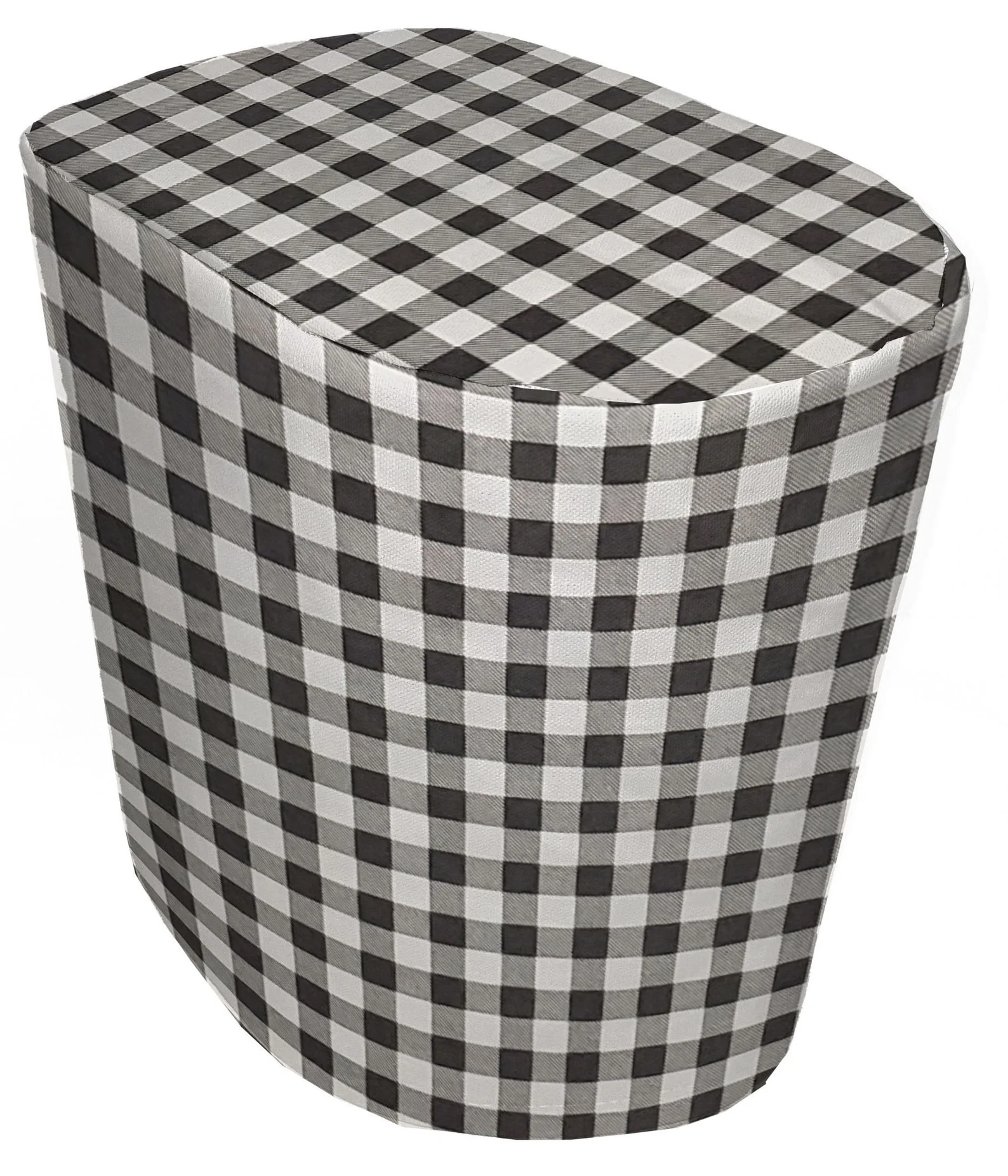 Buffalo Check Plaid Cover Compatible with Keurig Coffee Maker by Penny's Needful Things (Light Gray) (K-Cafe Single Serve Coffee Latte & Cappuccino Maker, K-Cafe Special Edition K84)
