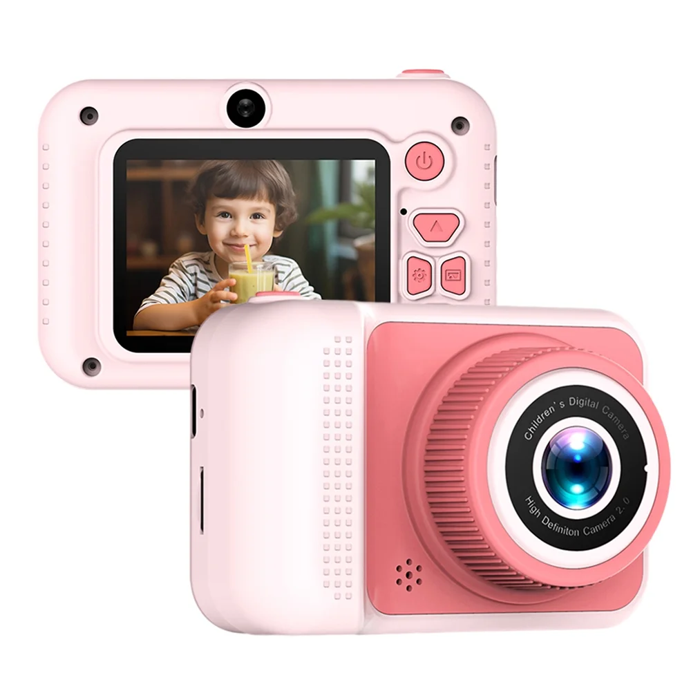 Aibecy Kids Digital Camera 1080P 20MP Dual Lenses with 2.0in IPS Screen 4X Zoom Cartoon Selfie Camera for Boys Girls Birthday Festival Gift