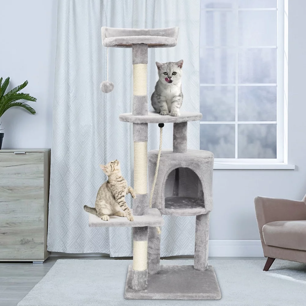 Cat Tree with Condo and Scratching Pad Tower 44.09