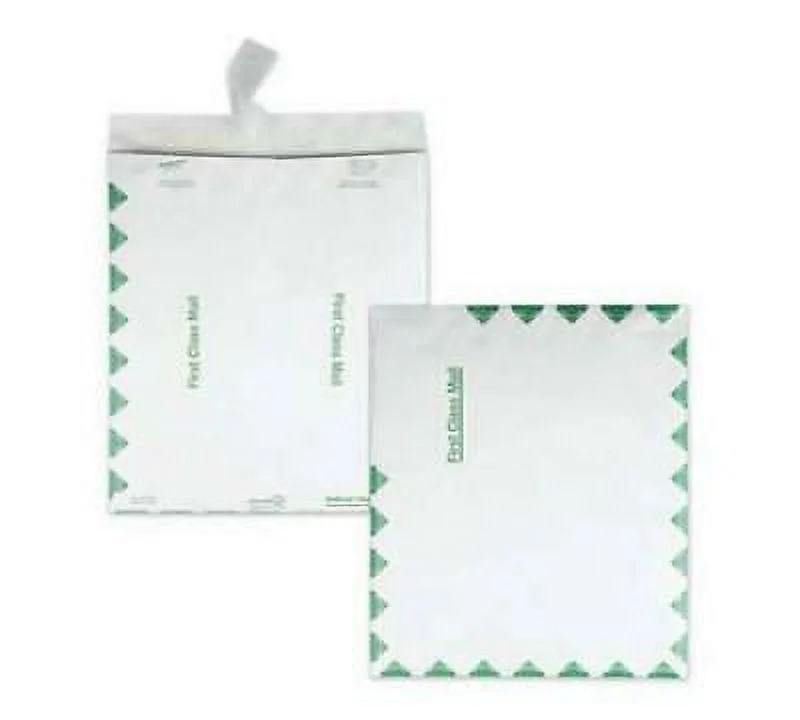Survivor Catalog Mailers, DuPont Tyvek, #15 1/2, Square Flap, Redi-Strip Closure, 12 x 15.5, White, 100/Box (R1800)