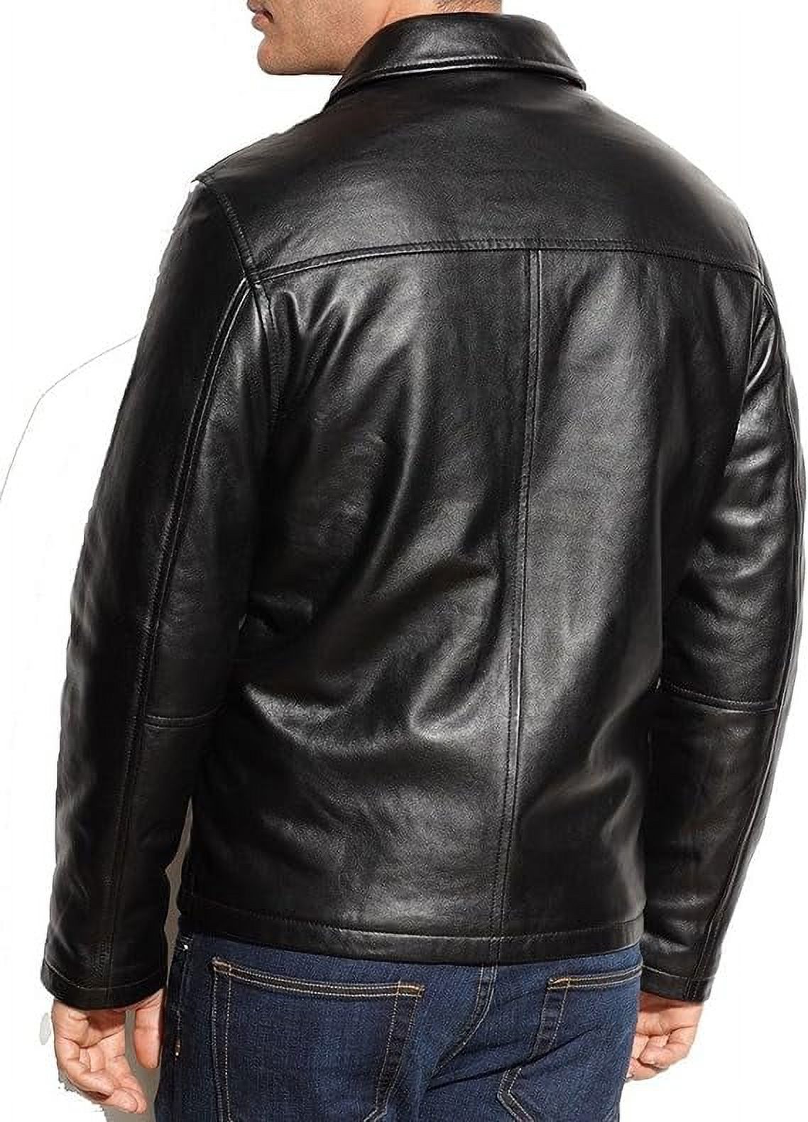New Genuine Lambskin Leather Designer Jacket Motorcycle Biker Men's S M L XL A150