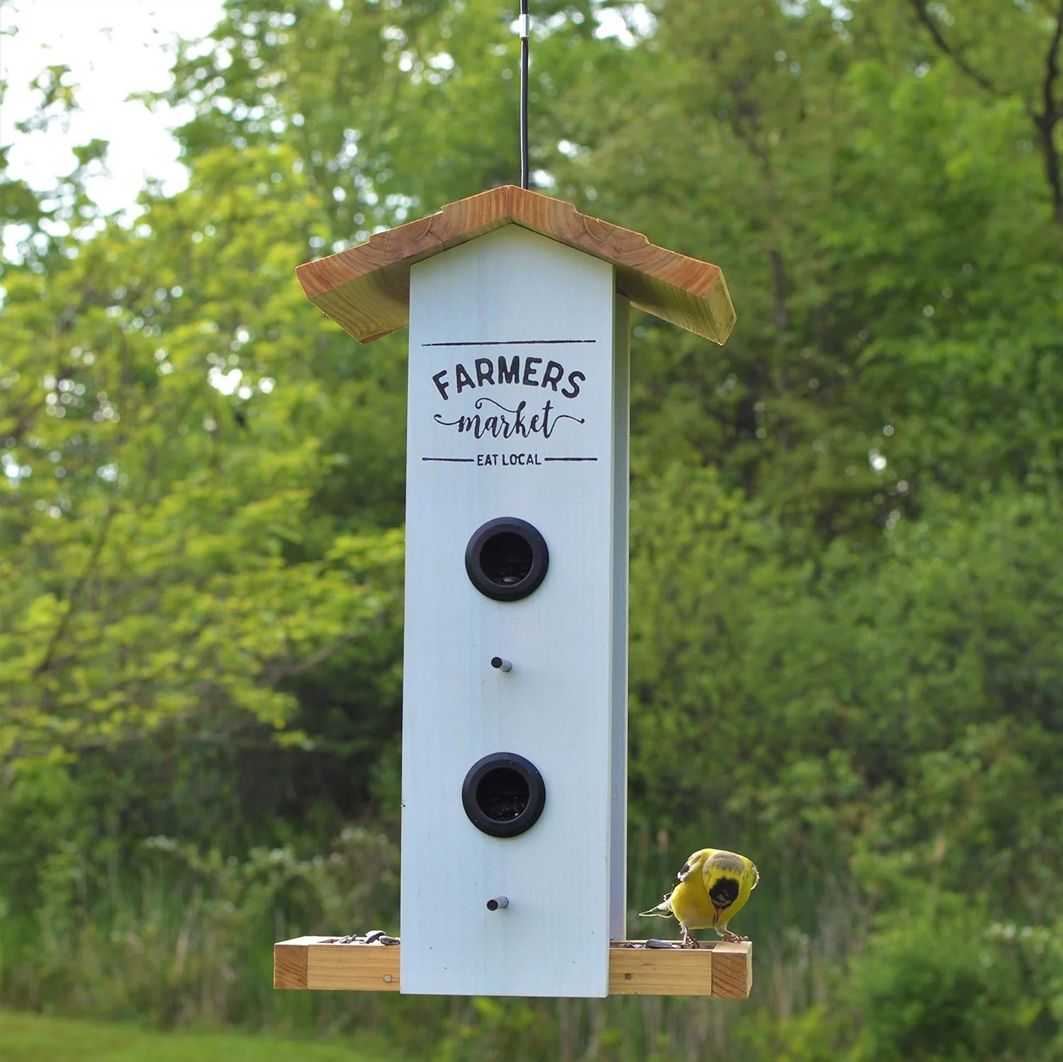 Farmhouse Vertical Feeder, White