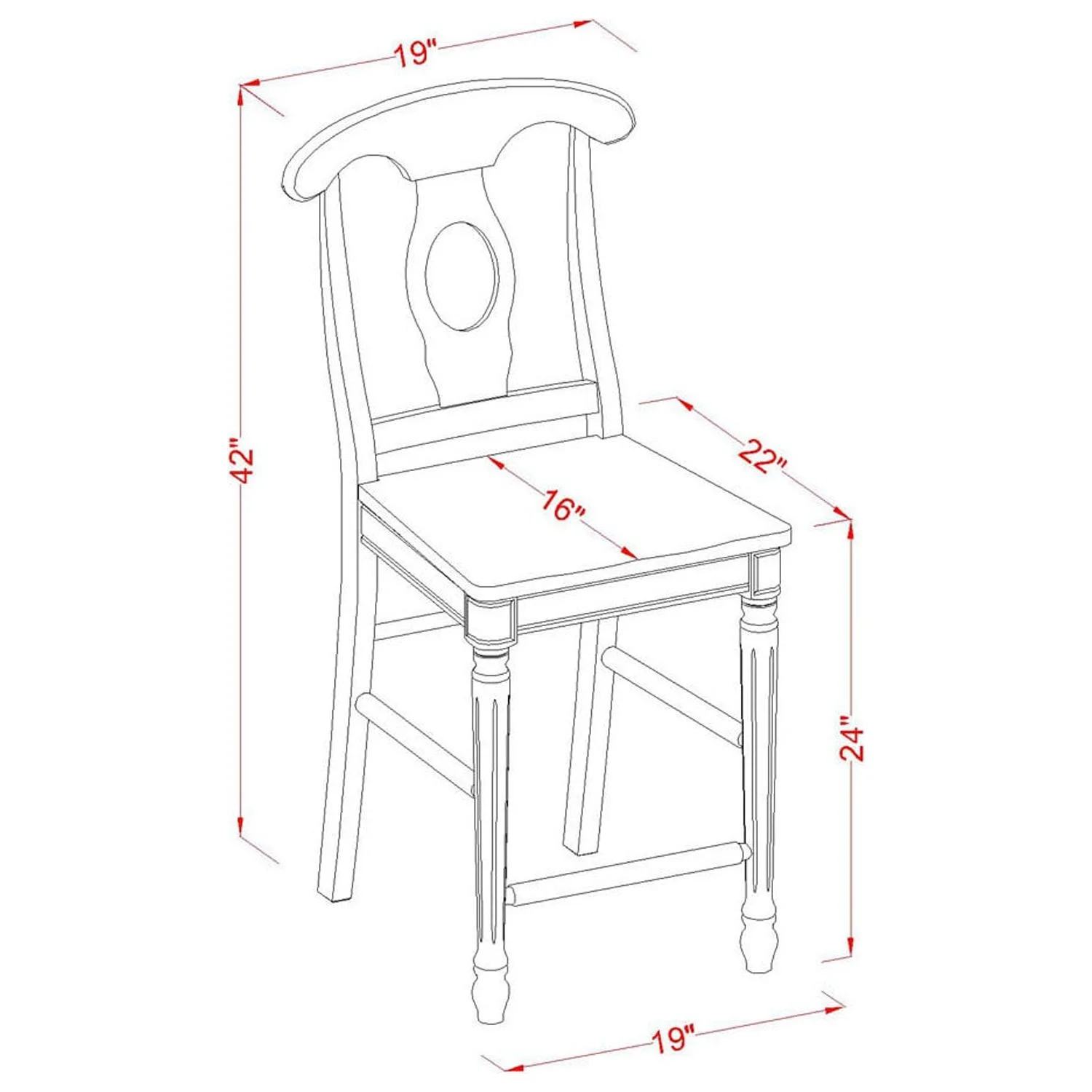 HomeStock Retro Renaissance 3 Piece Sudbury Set With One Round Counter Height Dinette Table And 2 Napolian Dinette Stools With Wood Seat In A Elegant Black And Cherry Finish.
