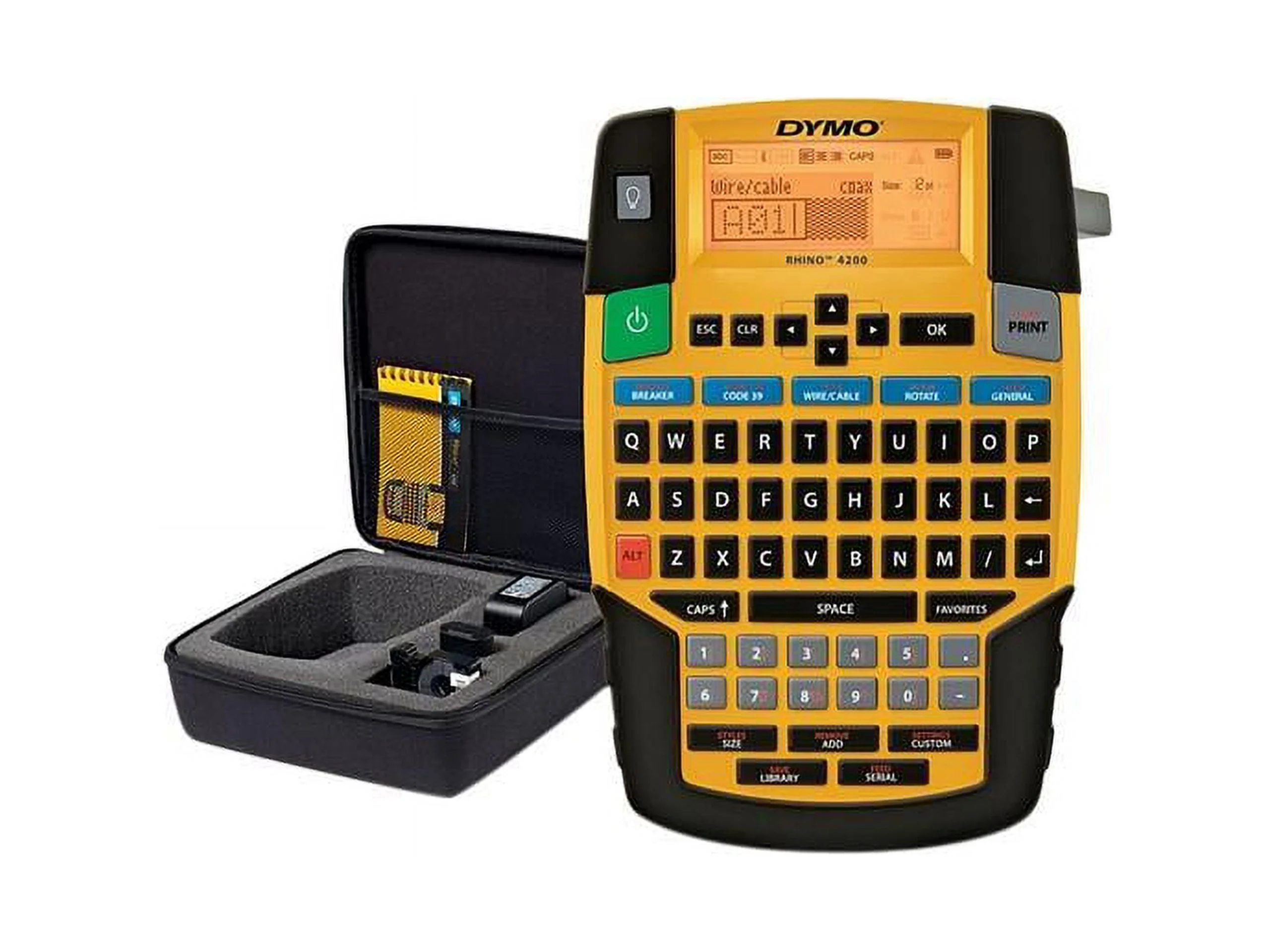Rhino Industrial 4200 Label Maker 1 Line, 4.06 x 8.46 x 2.24