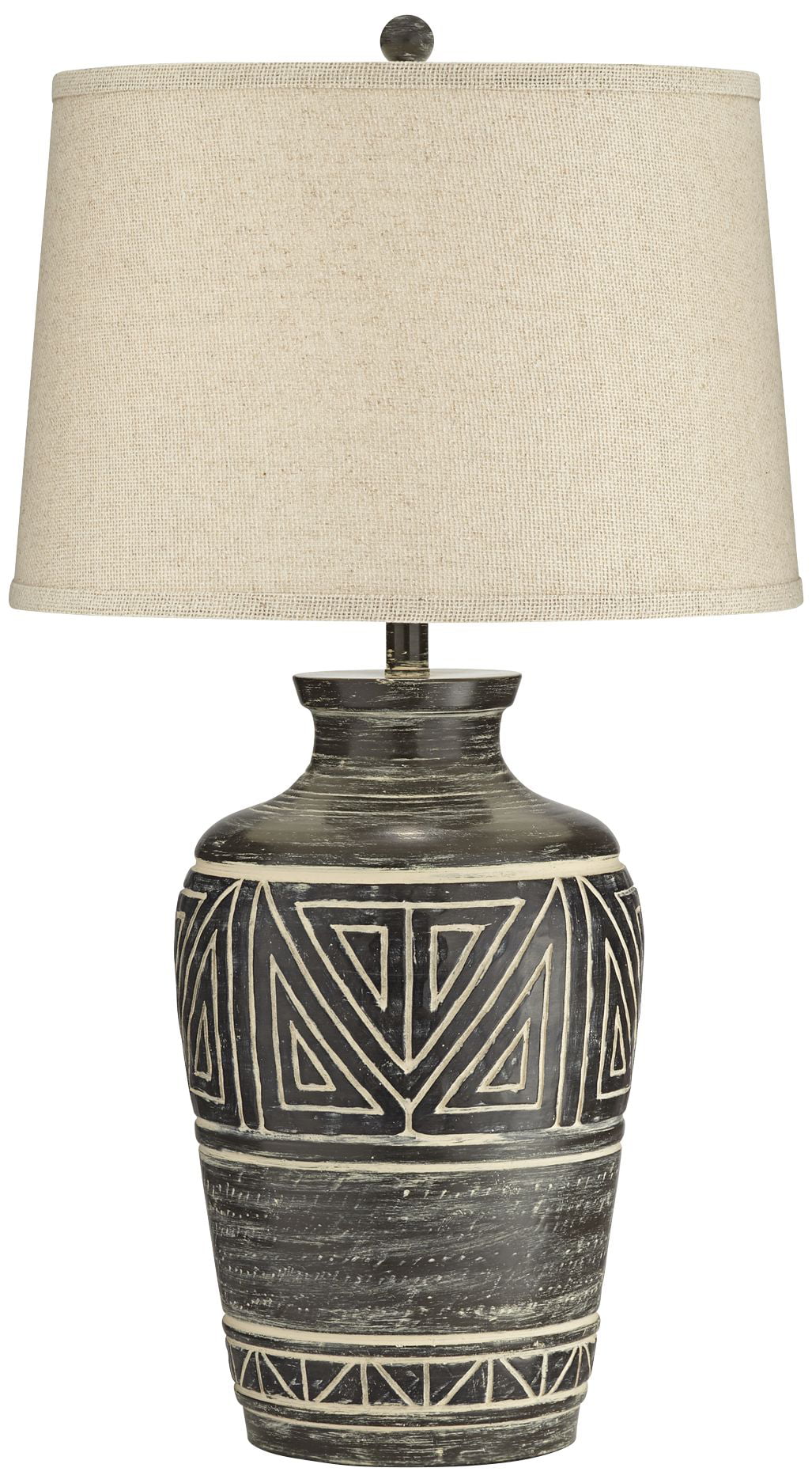 John Timberland Rustic Southwestern Jar Table Lamp with USB Charging Port 32