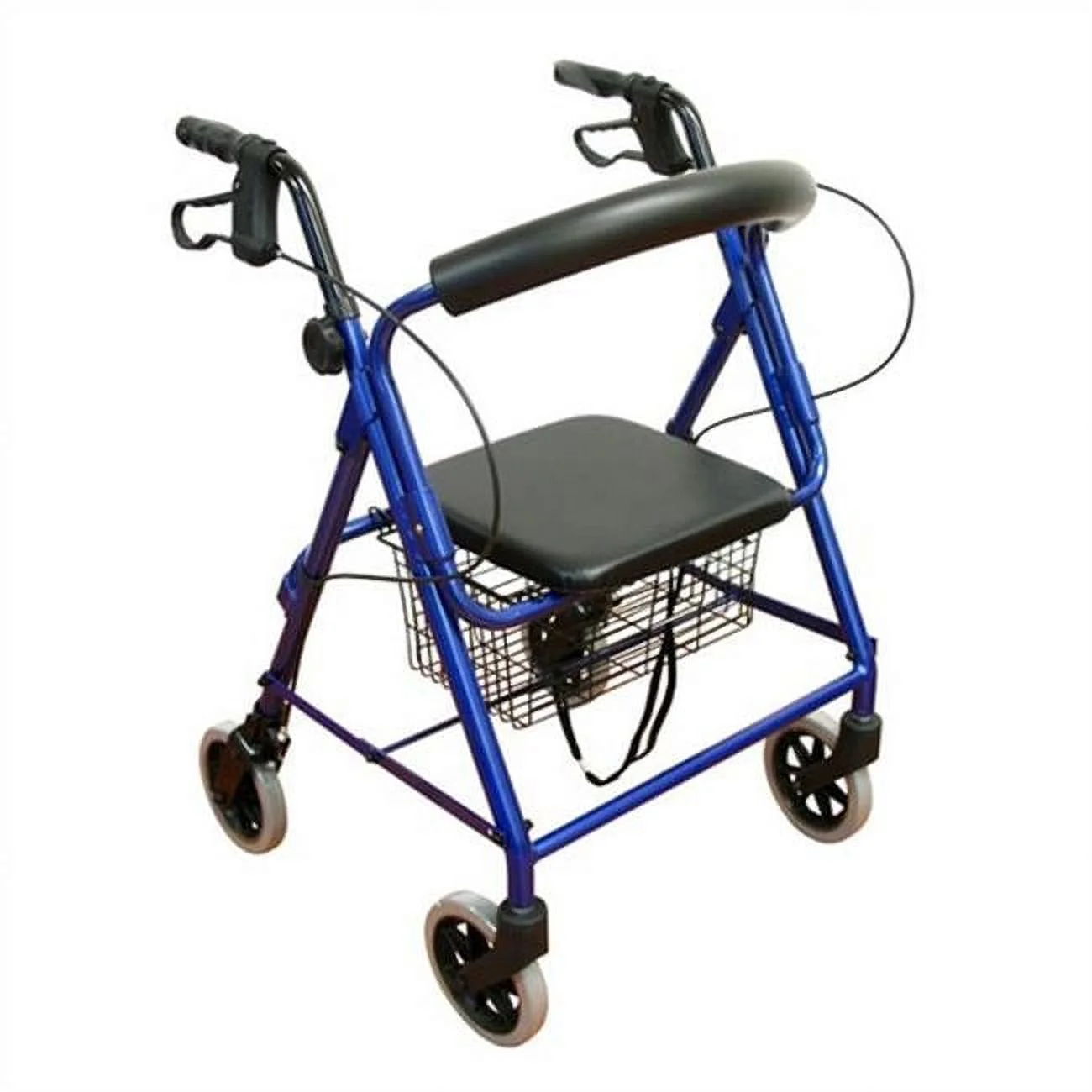 Karman Healthcare R-4100N-BL Aluminum Junior Rollator with Low Seat, Blue, 6