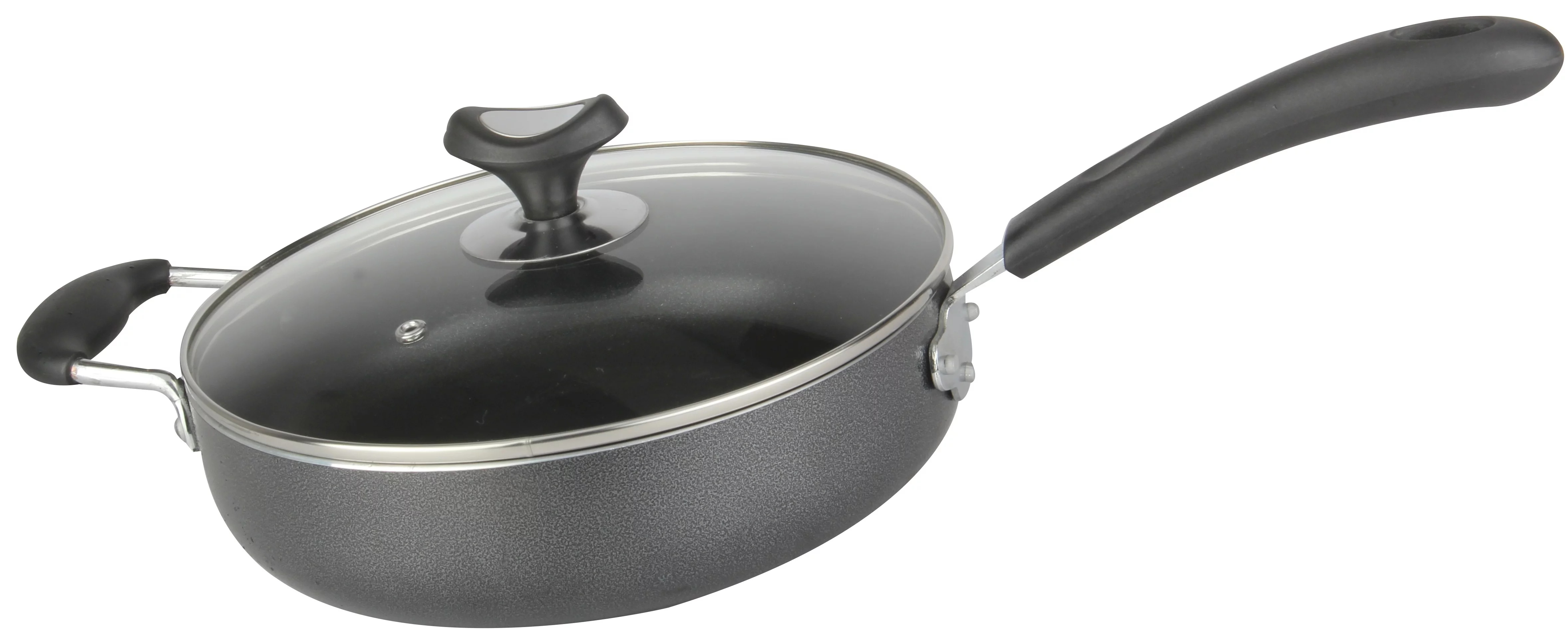 The Kitchen Sense Non-Stick Heavy Duty 3.5 Quart Jumbo Sauce Pan with Glass Lid
