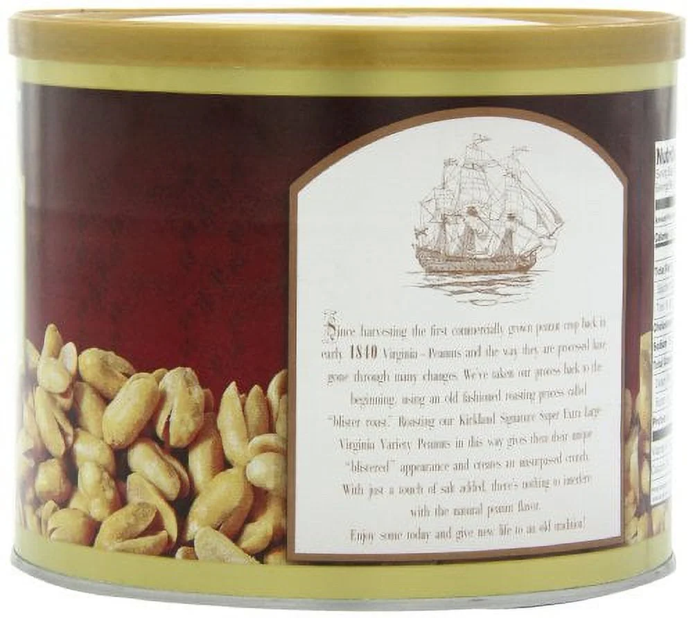 Kirkland Signature Super XL VA Peanuts, 40 Ounce, Light Brown