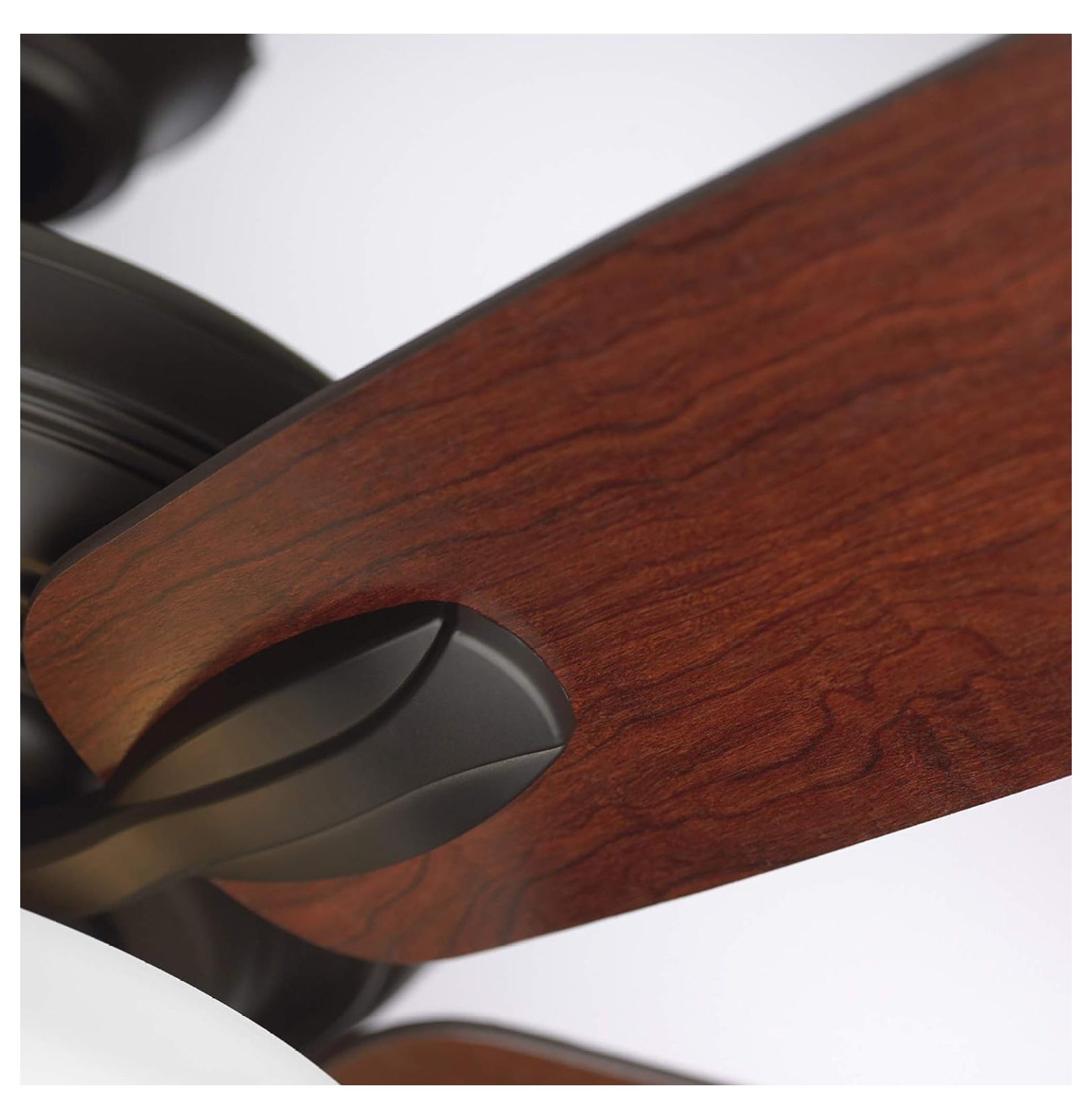 LED Ceiling Fan with Light Kit | 52 Inch Fixture with 5 Blades, Removable Glass Shade, and Pull Chain | Low Profile Hugger with Dual Mount Design and Downrod, Oil Rubbed Bronze