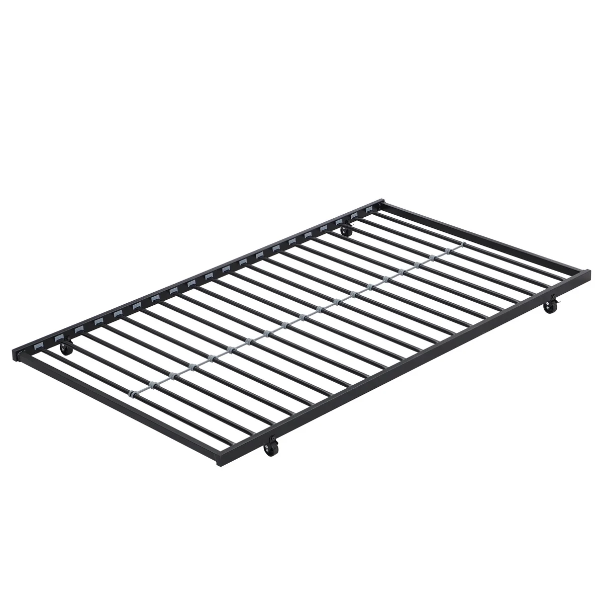 Twin-Over-Full Metal Bunk Bed with Ladder and Guardrails, Easy Assembly, White