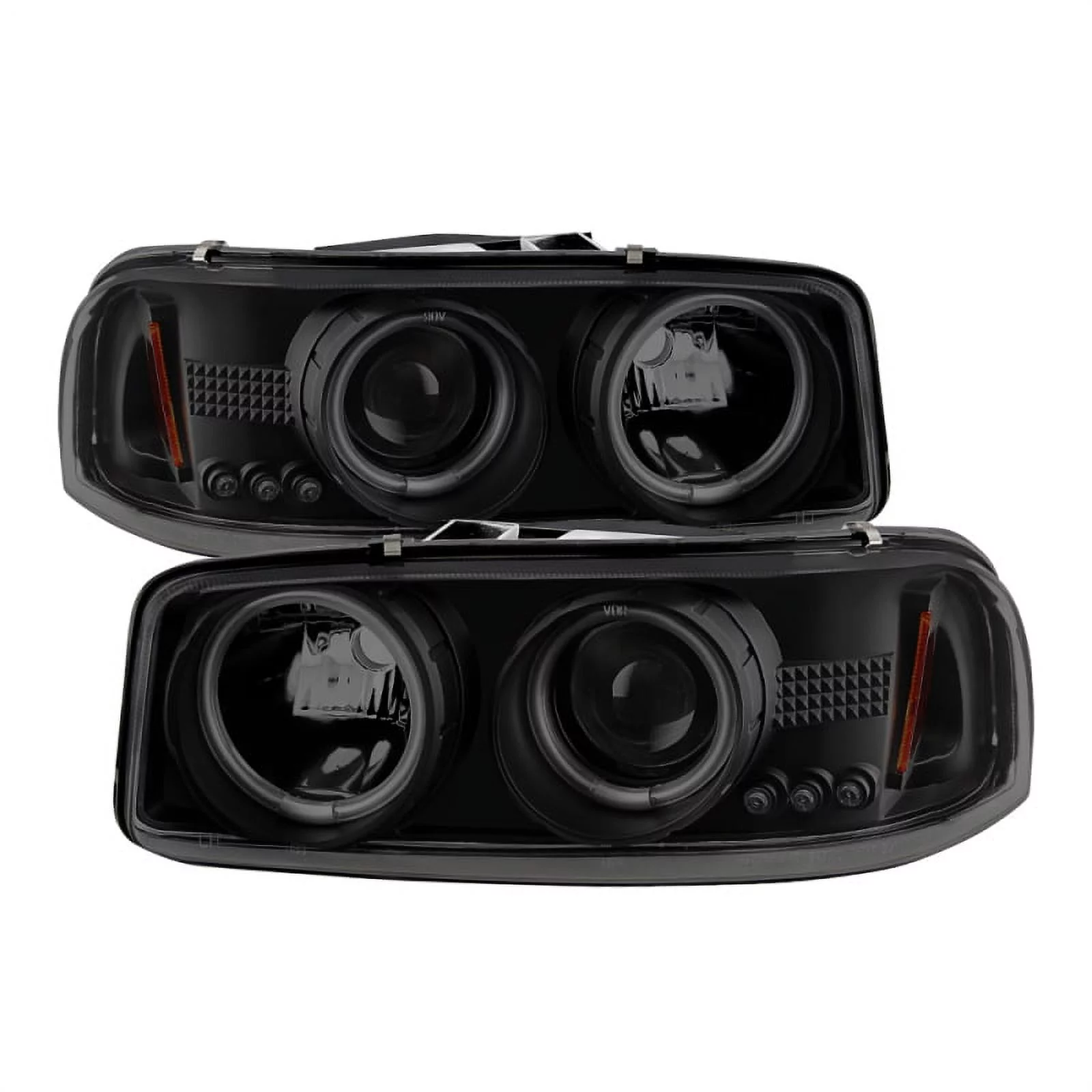 Spyder GMC Sierra 1500/2500 99-06 Projector Headlights CCFL Halo LED Blk Smke PRO-YD-CDE00-CCFL-BSM Fits select: 1999-2000,2002-2007 GMC NEW SIERRA