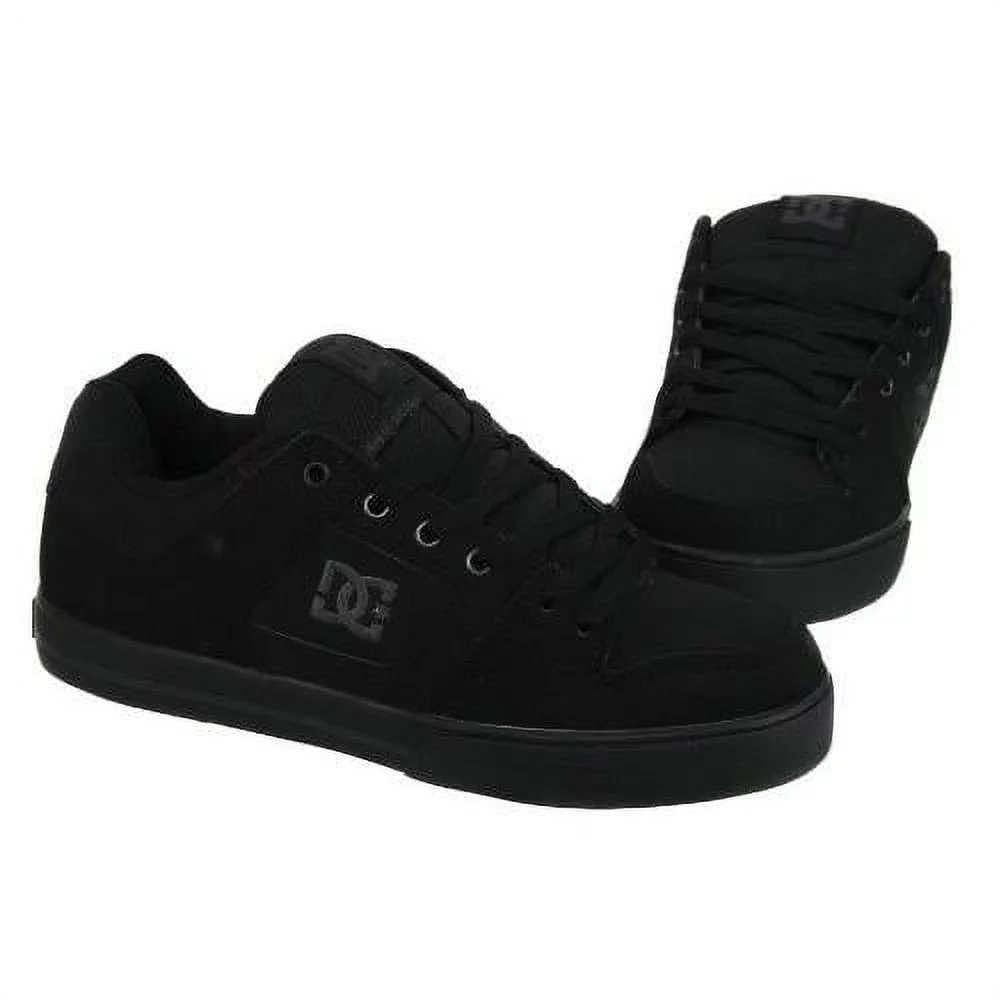 Dc Men's Pure Black / Pirate Ankle-High Leather Sneaker - 12M
