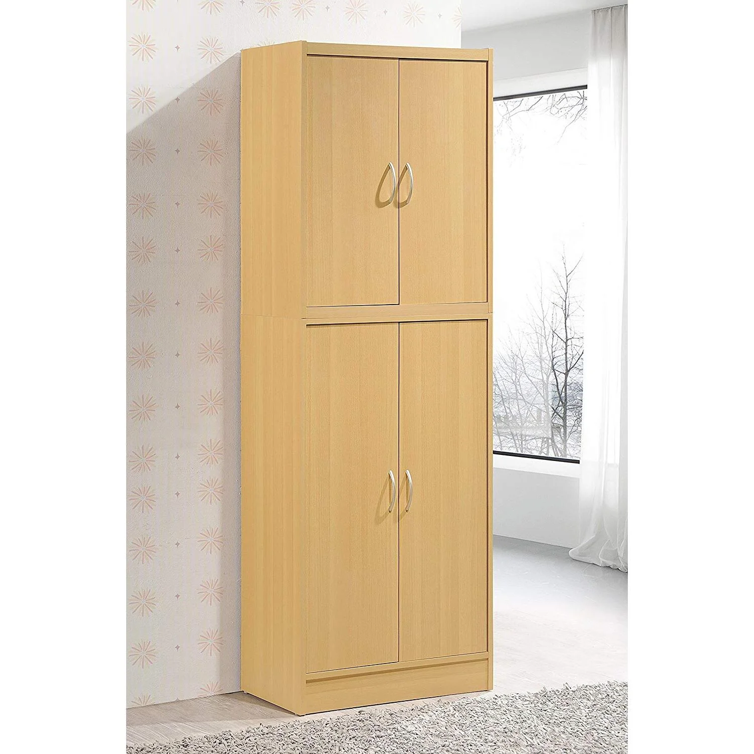 Maykoosh Victorian Elegance 4 Door Pantry - Beech