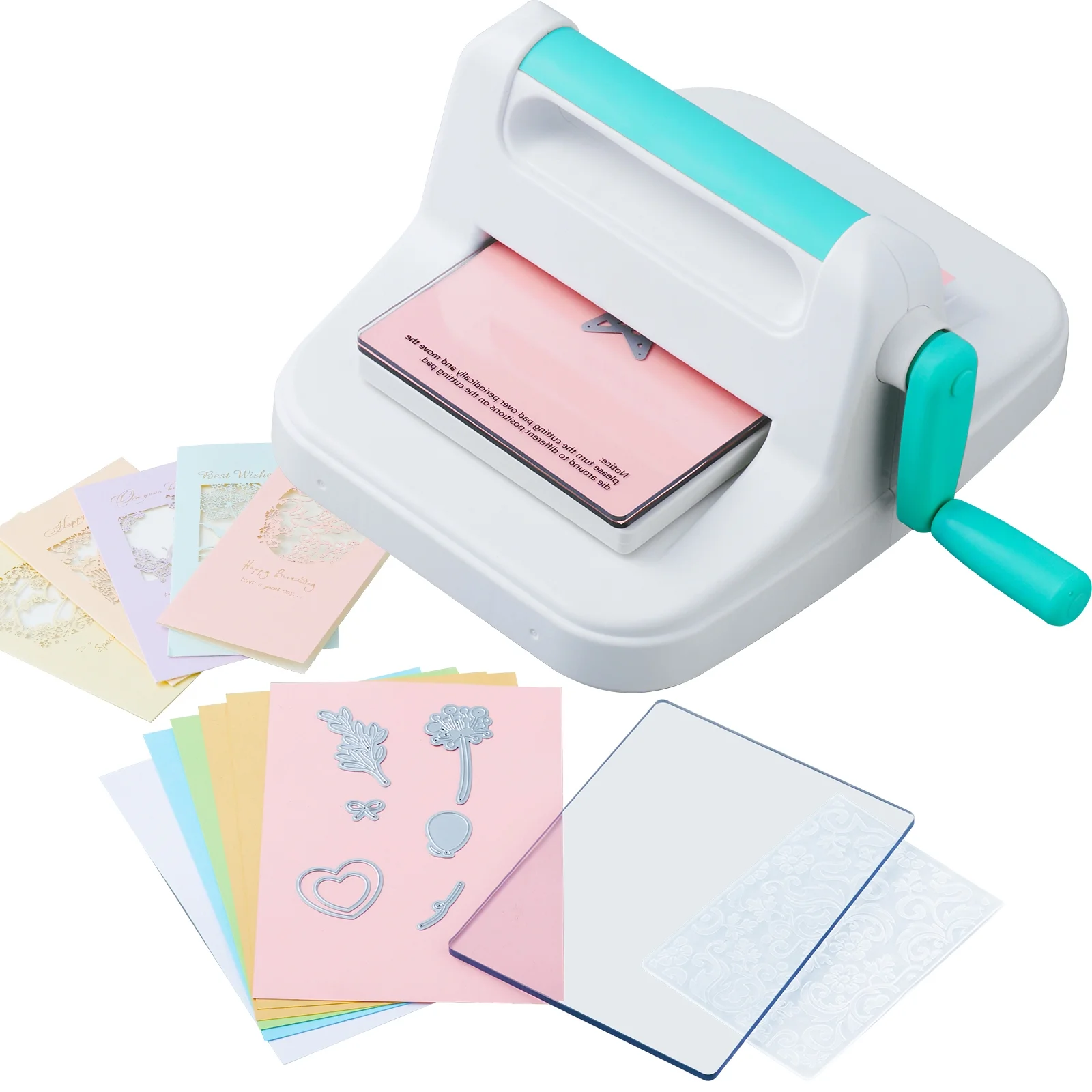 SKYSHALO Die Cutting & Embossing Machine for Arts & Crafts, 6 Inch Portable Manual Cut Machine, Scrapbooking & Cardmaking Tools, Perfect for Invitations, Birthday Cards, Greeting Cards