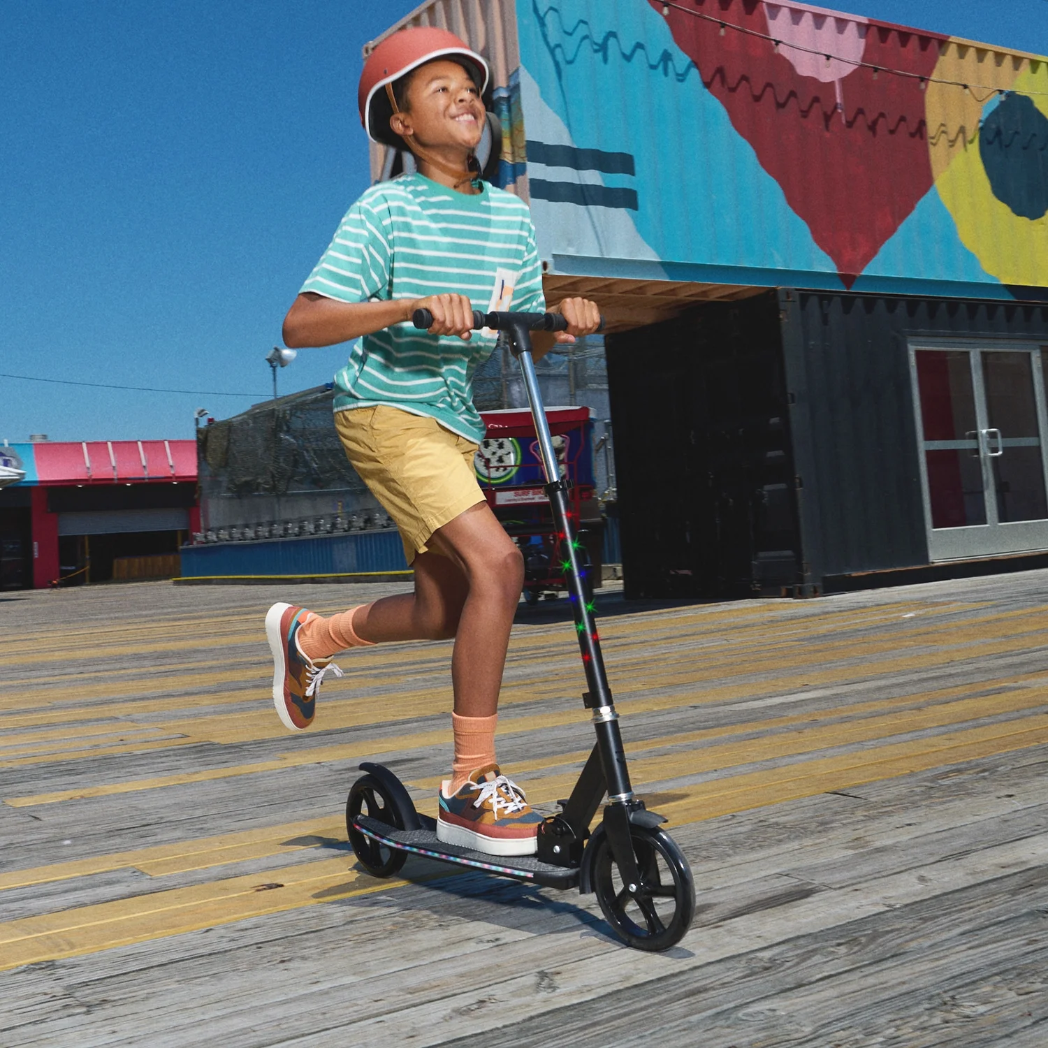 Jetson Jupiter Jumbo 2-Wheel Kick Scooter, Black, Ages 8+