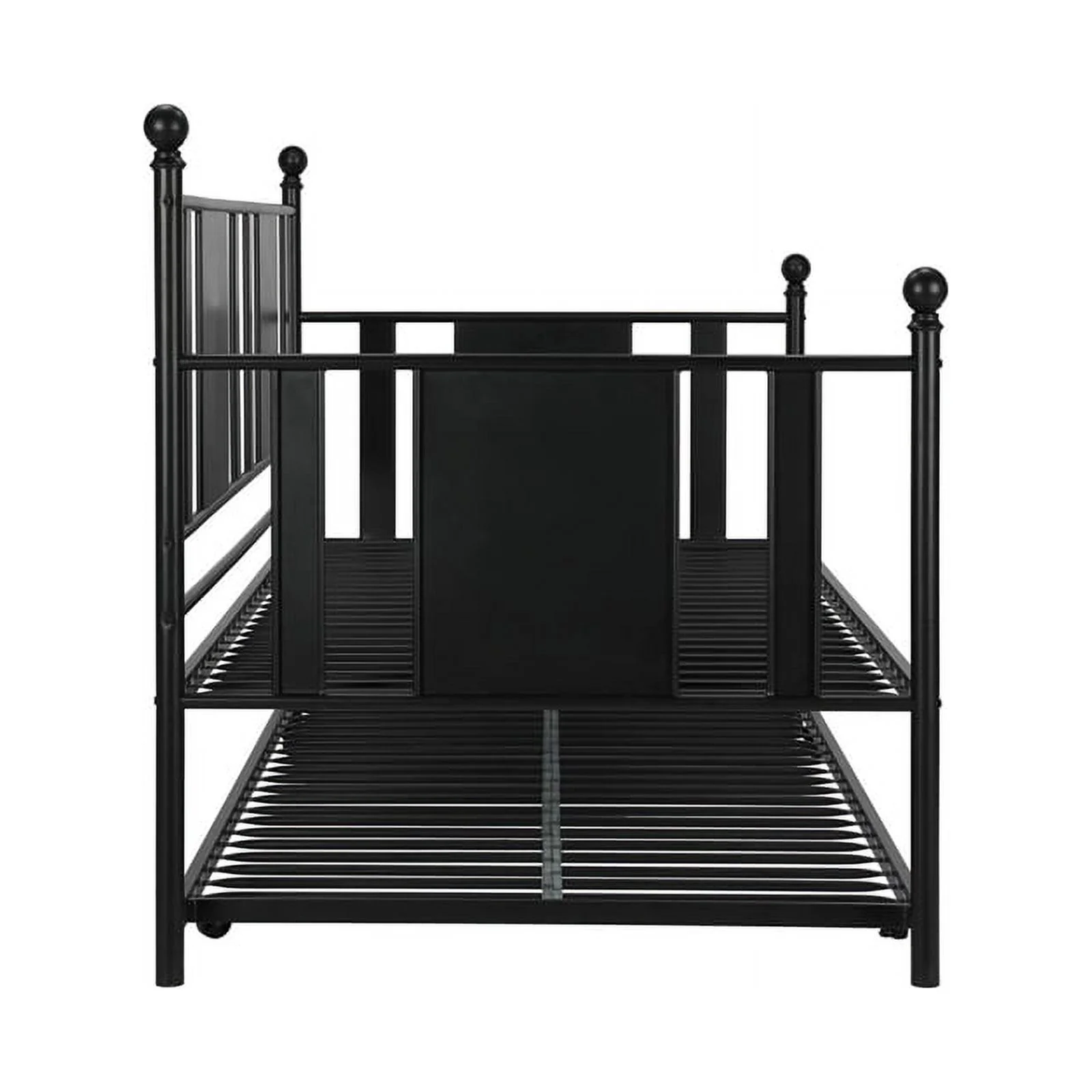 DHP Lavinia Metal Daybed and Trundle Twin in Black