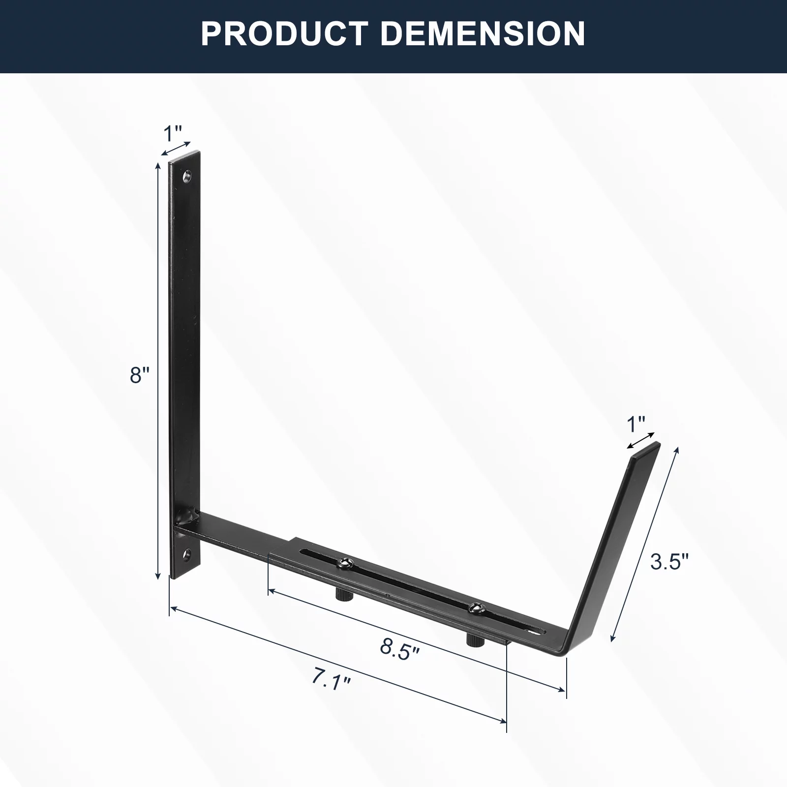 Adjustable Window Planter Box Brackets Universal Window Box Holder, Iron Flower Box Wall Mounting Hooks (2 PCS)