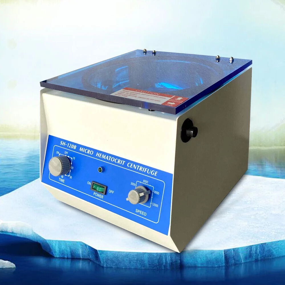 Miumaeov Electric Hematocrit Microhematocrit Centrifuge Digital Lab Medical Centrifuge Machine High Speed 100W