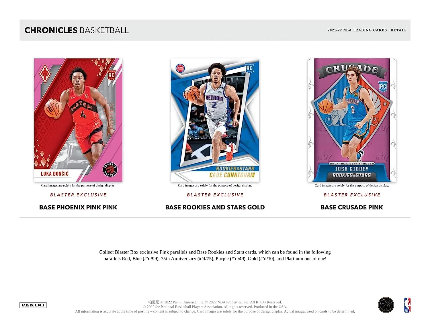 21-22 PANINI CHRONICLES BASKETBALL FAT PACK