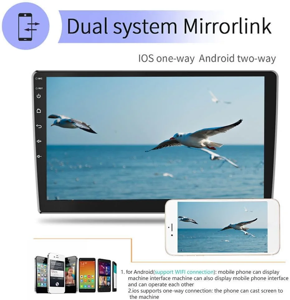 THONZER Android 11.0 Double Din Car Stereo for Toyot-a Camry 2000-2006 9 Inch HD Touchscreen in-Dash GPS Navigation with CarPlay Android Auto Bluetooth/FM Radio/RDS/WiFi/Mirror-Link(2G+32G)