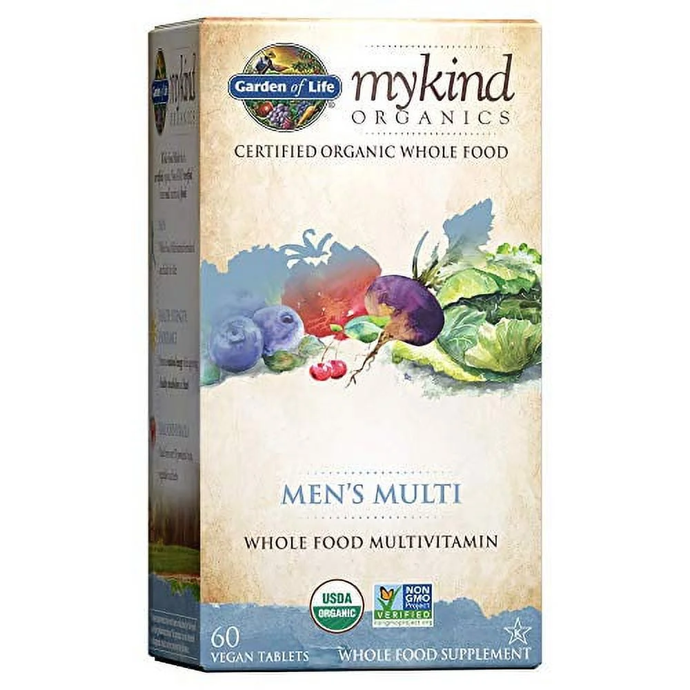 Garden of Life Mykind Organics Men's Multi Vegan Tablets, 60 Ct