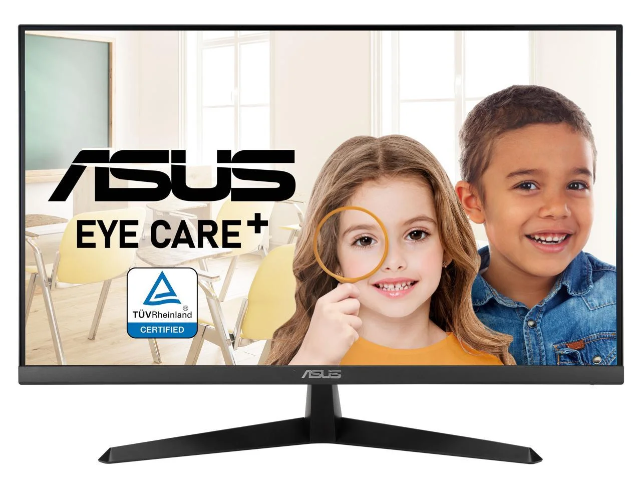 ASUS 27? 4K Eye Care Monitor (VY27UQ) - UHD (3840 x 2160), IPS, HDR10, Adaptive Sync, Eye Care Plus, Display Port, HDMI, Speaker, DisplayWidget, Blue Light Filter, Flicker Free, 3yr Warranty