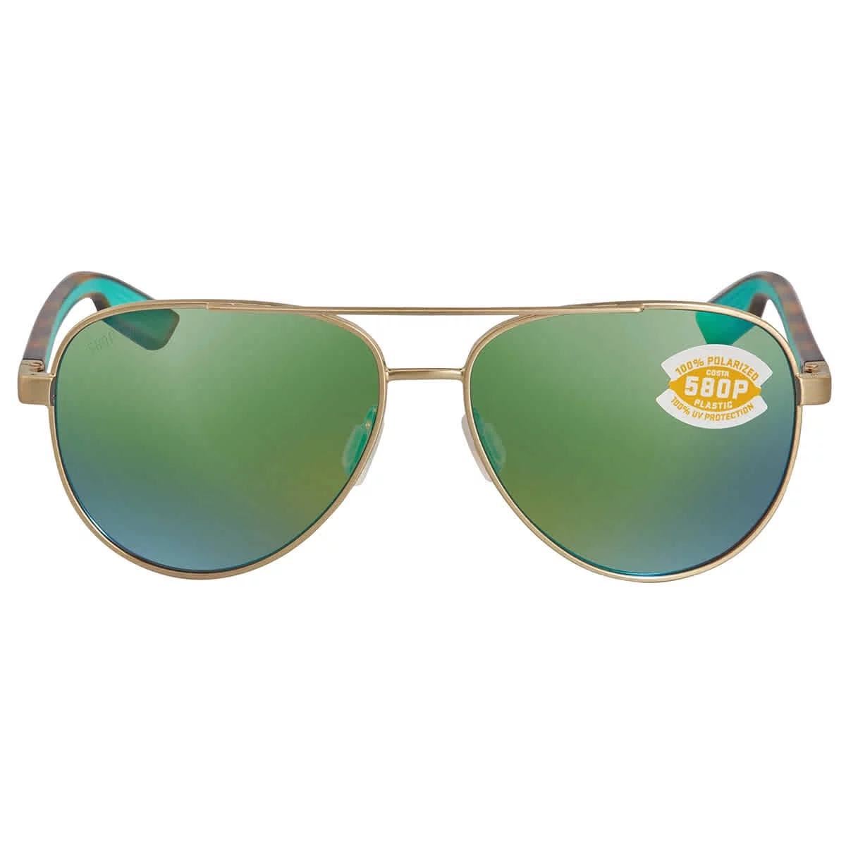 Sunglasses Costa Del Mar 06 S 4002 400202 Peli 287 Brushed Gold Green Mi