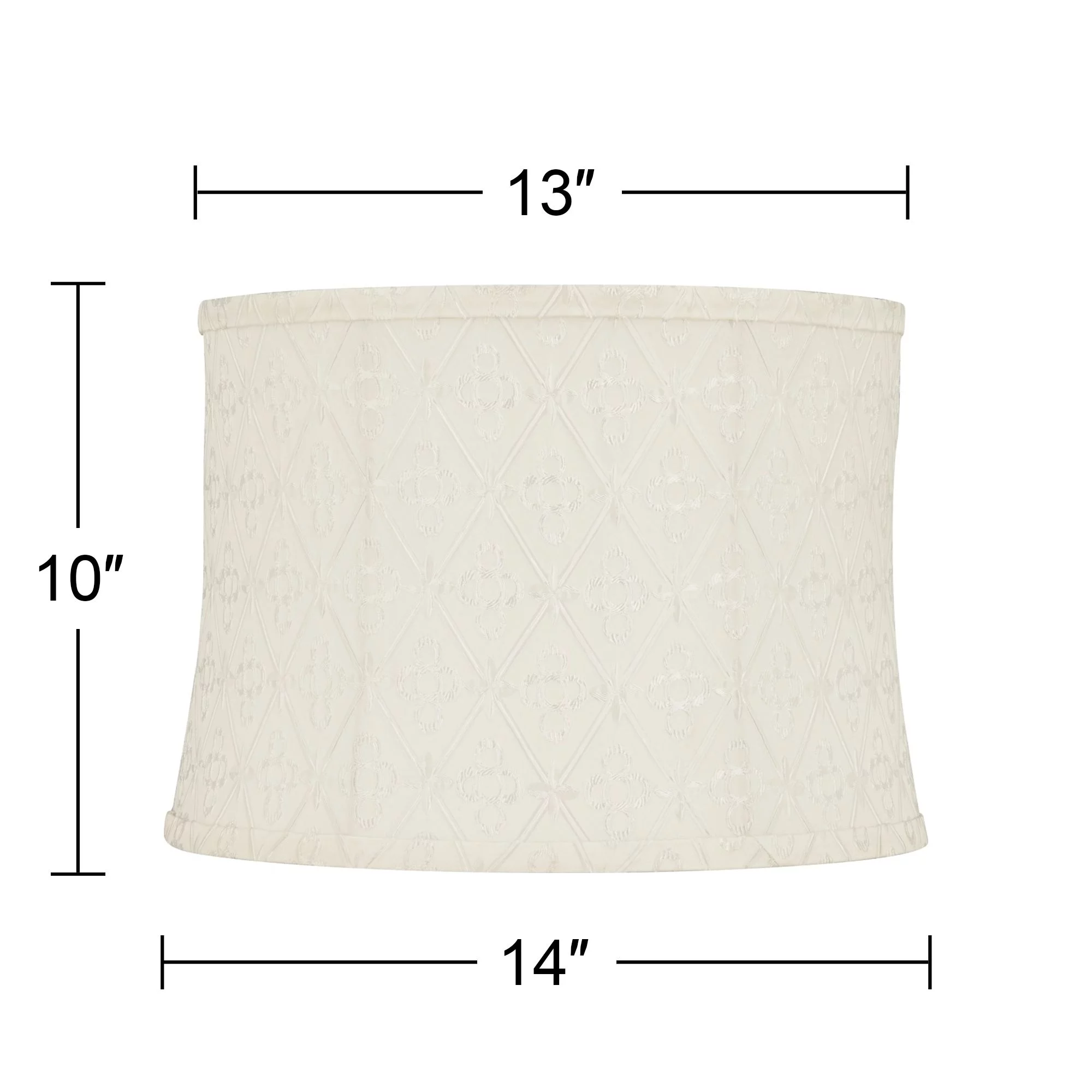 Springcrest Kolding Drum Lamp Shades White Medium 13