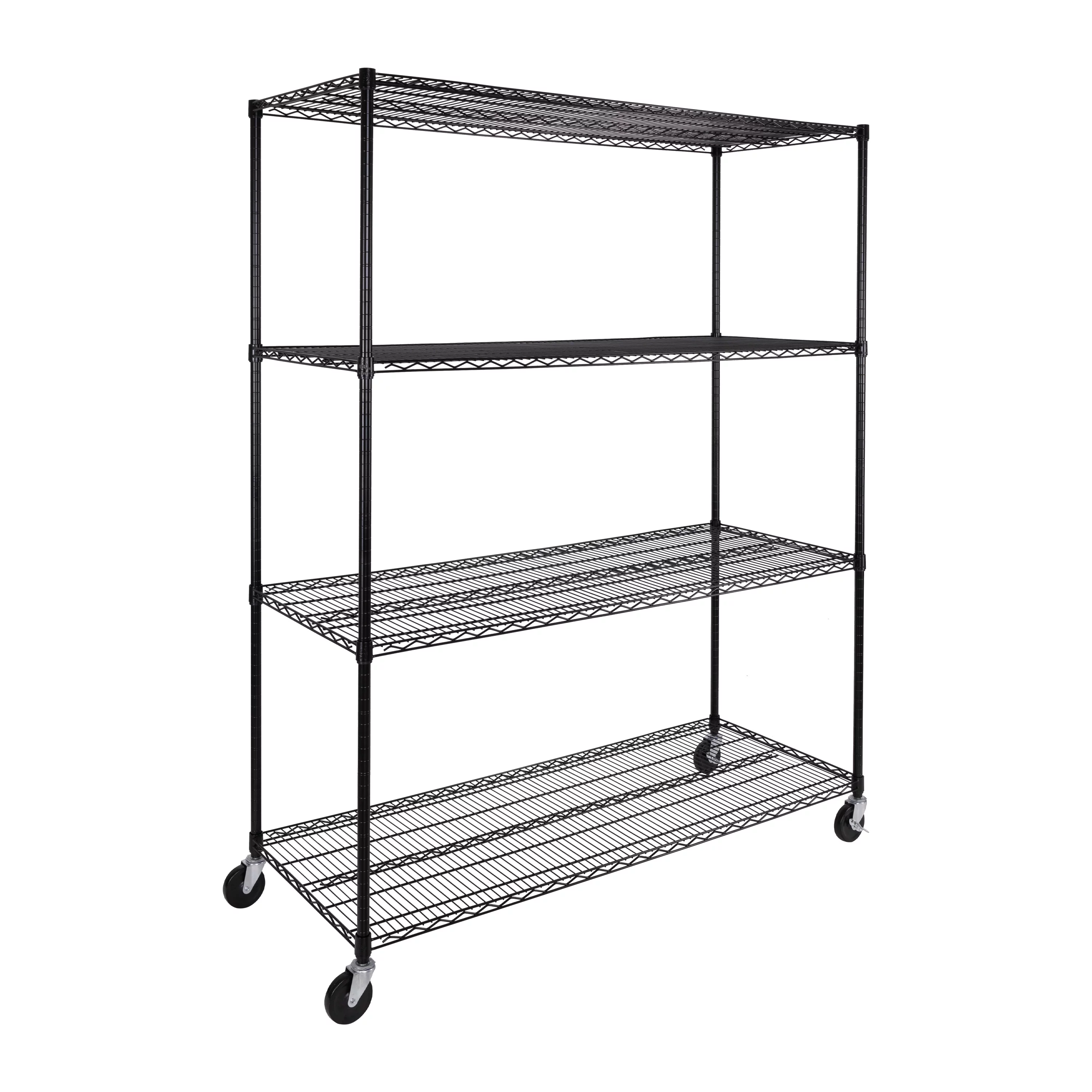 Seville Classics UltraDurable® 4-Tier NSF Steel Wire Shelving, 60