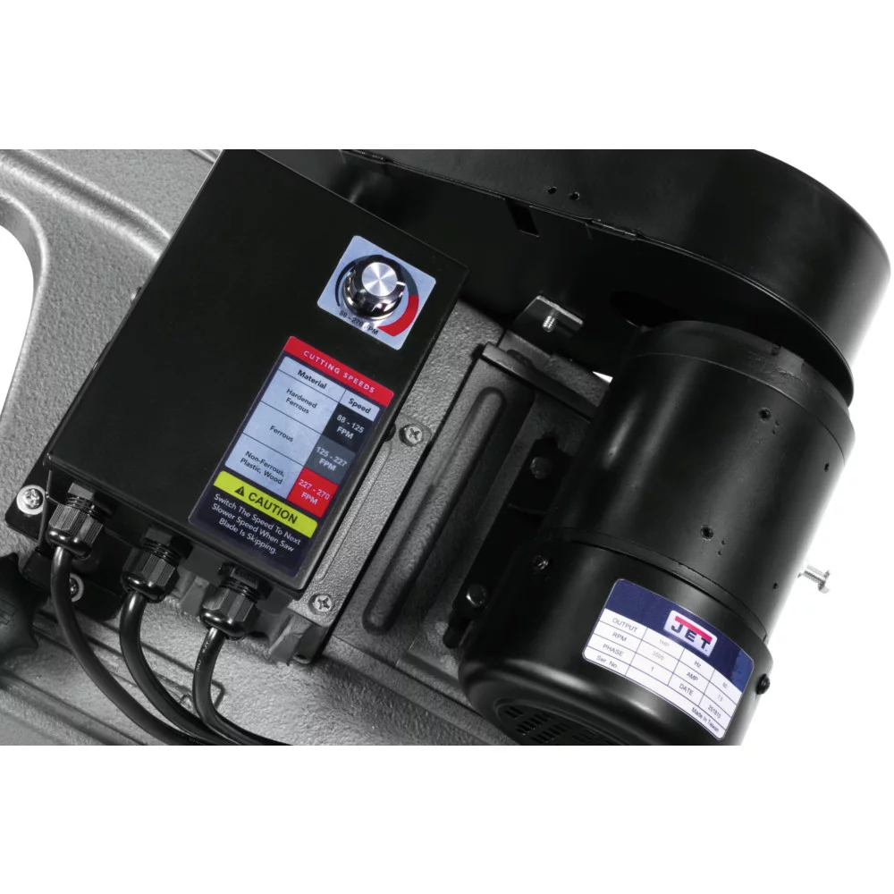 Jet Equipment  415560 HVBS-712DV Variable Speed Deluxe Horizontal & Vertical Bandsaw - 7 x 12 in.