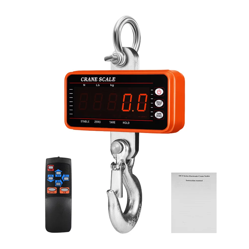 Dadypet Electronic Weigher,Heavy Duty Scale Scales LCD Display 1Ton Crane Scale Duty Scale Scales Scale 1Ton Crane Tool Scale 1Ton Display Tool Scale LCD Display Tool SIUKE ERYUE Qudai